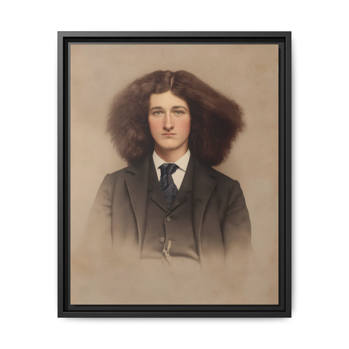 celibataire 033 | Framed Vintage Photo - Matte Canvas
