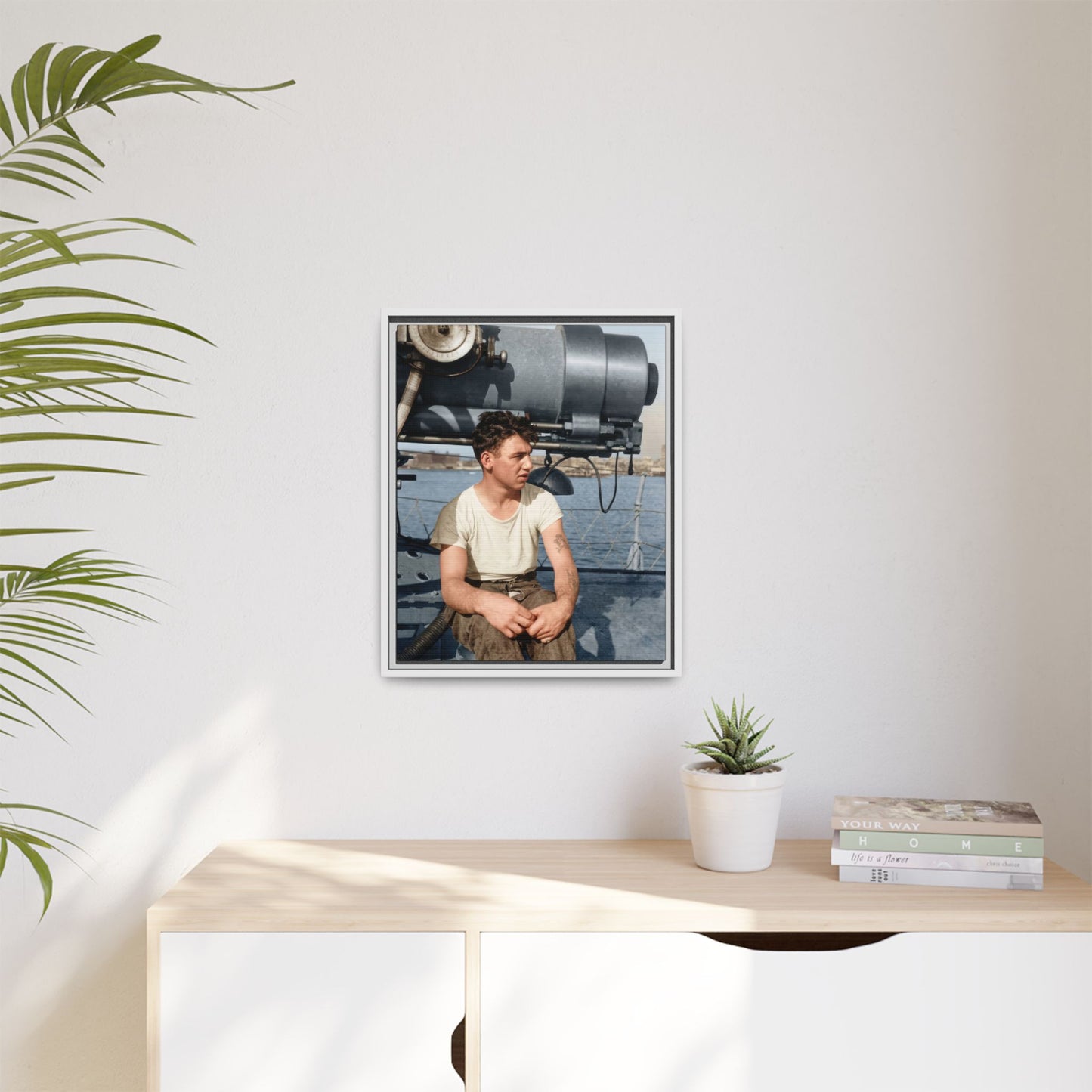 celibataire 026 | Framed Vintage Photo - Matte Canvas