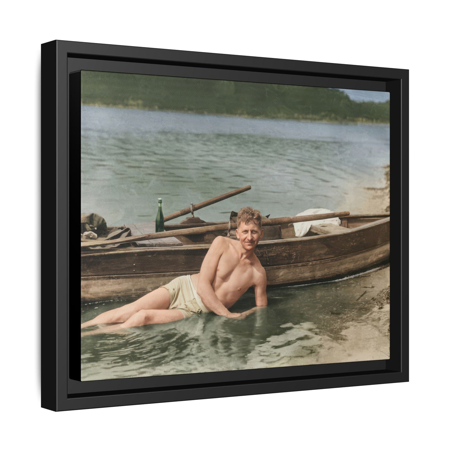 nager 013 | Framed Vintage Photo - Matte Canvas