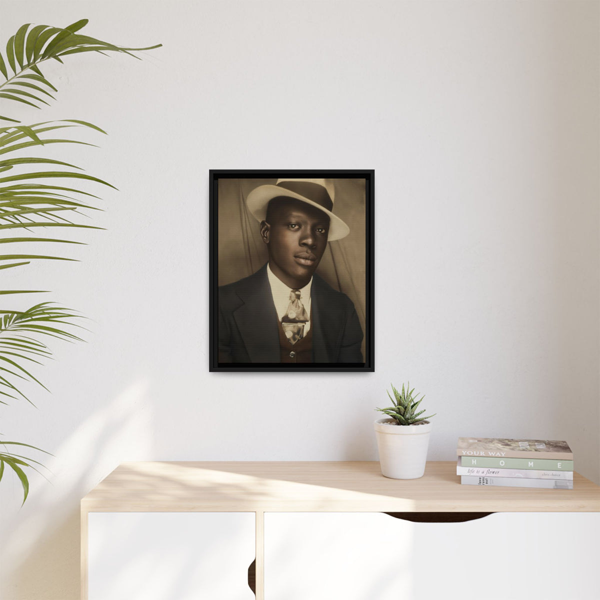 celibataire 019 | Framed Vintage Photo - Matte Canvas