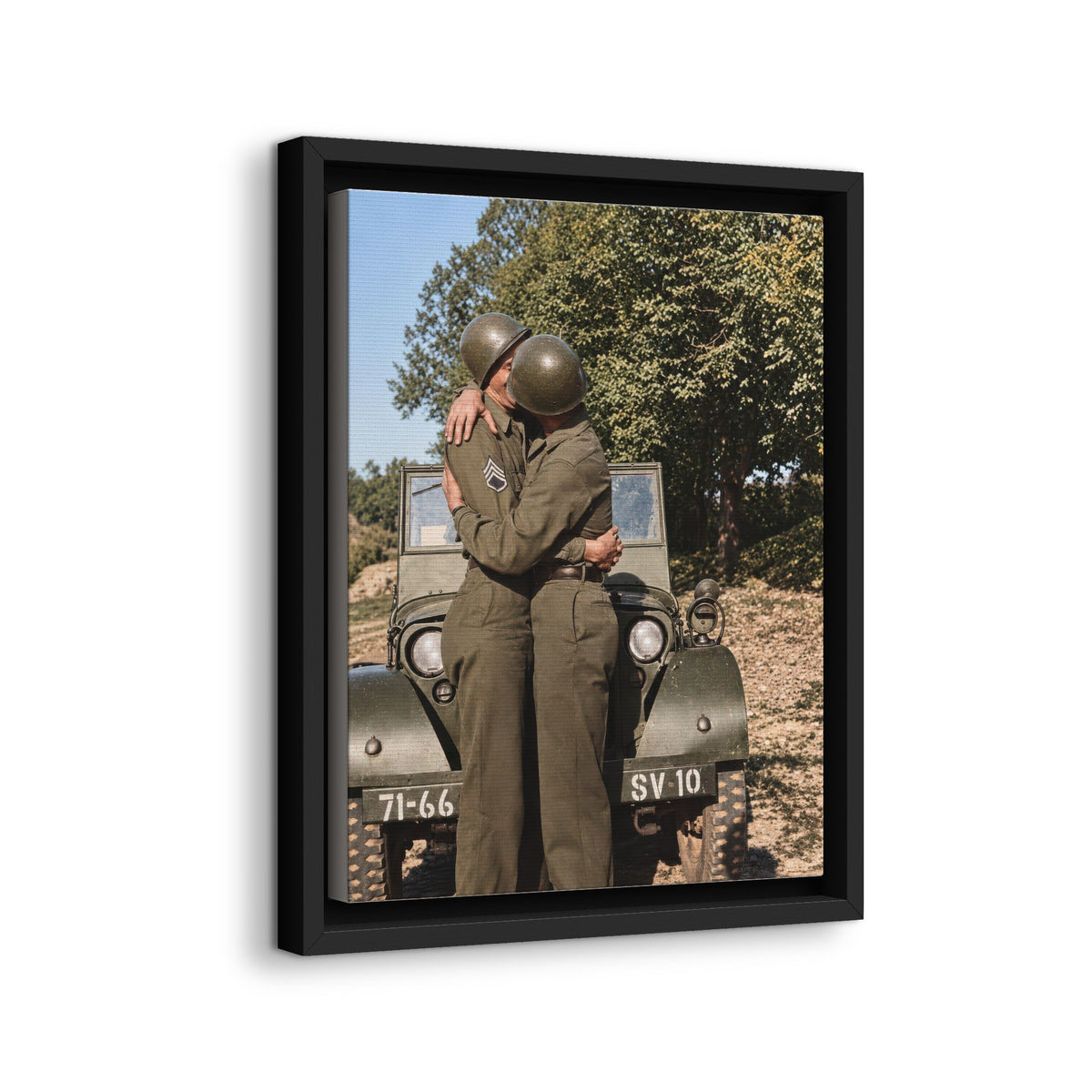 paire 065 | Framed Vintage Photo - Matte Canvas