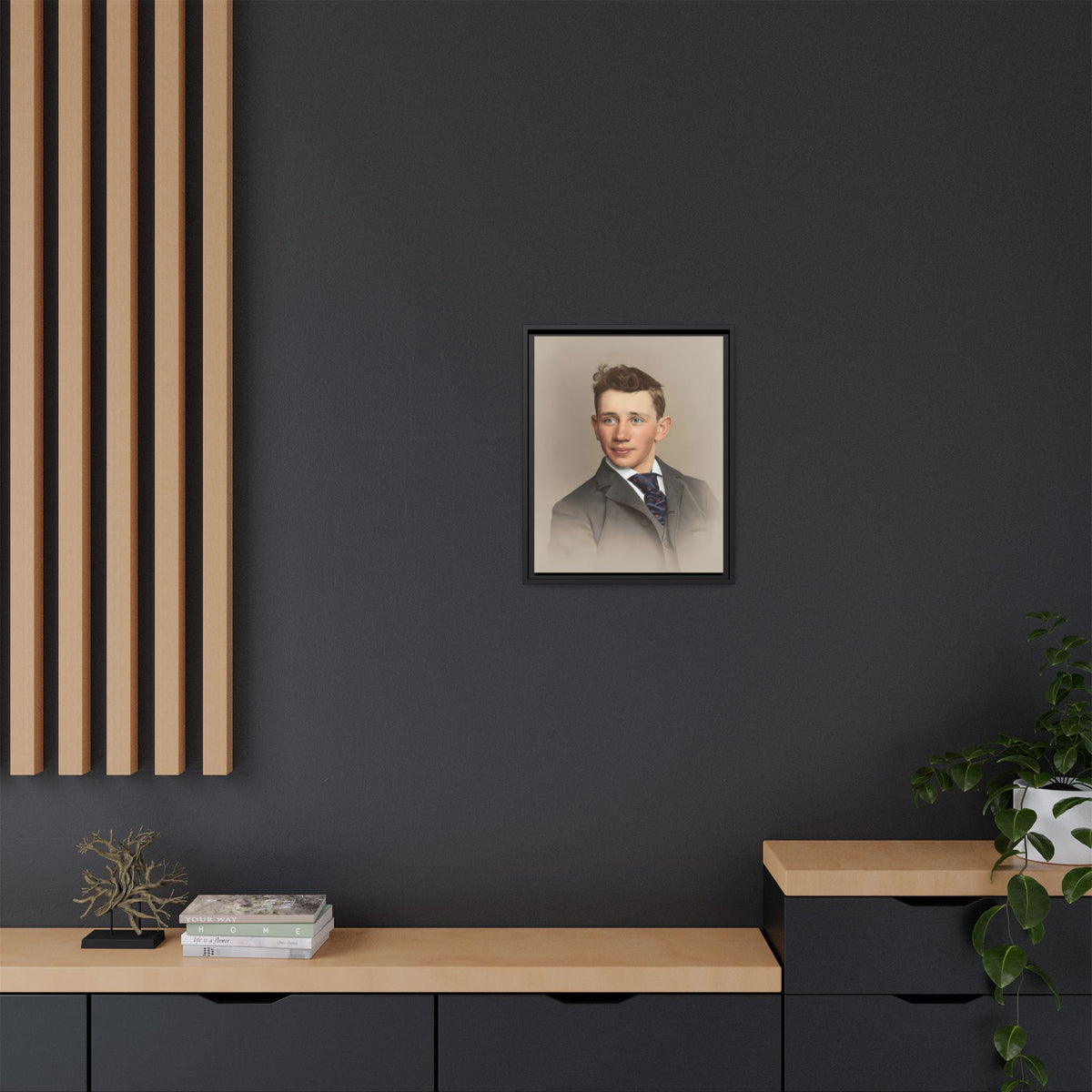 celibataire 038 | Framed Vintage Photo - Matte Canvas