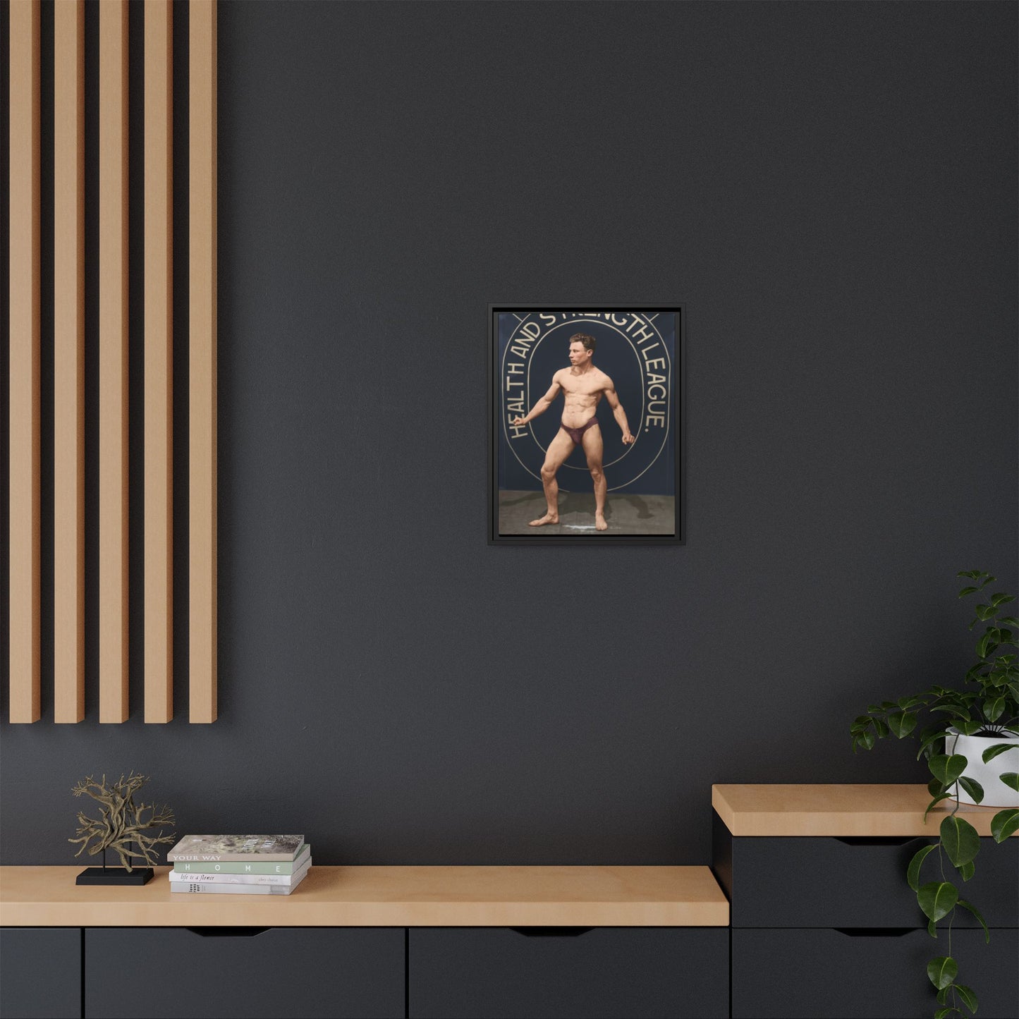 athlétisme 010 | Framed Vintage Photo - Matte Canvas