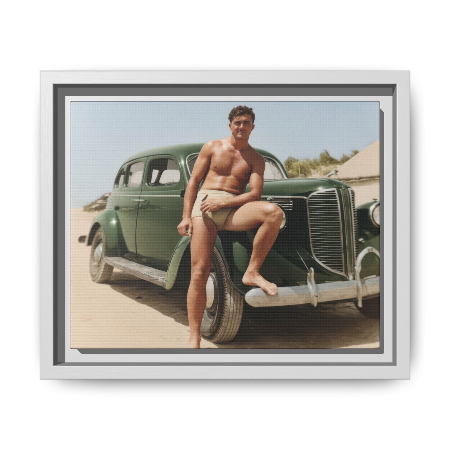 nager 022 | Framed Vintage Photo - Matte Canvas