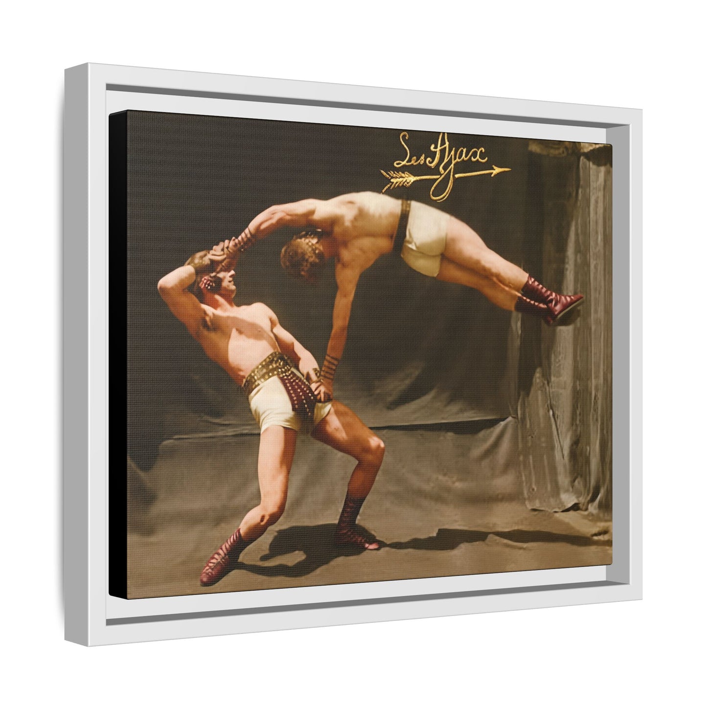 athlétisme 013 | Framed Vintage Photo - Matte Canvas