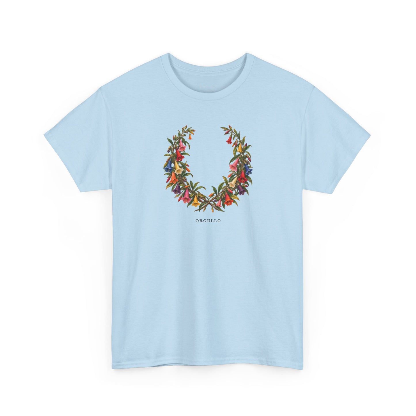 Orgullo Cantuta Pride T-Shirt | Peruvian Botanical LGBTQ+ Tee