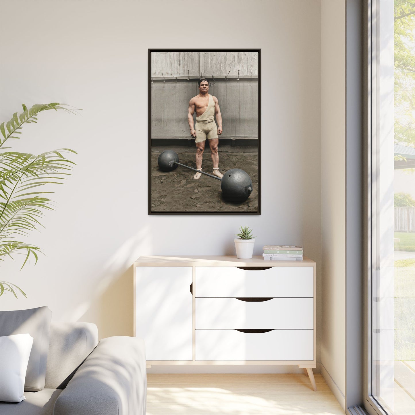 athlétisme 050 | Framed Vintage Photo - Matte Canvas