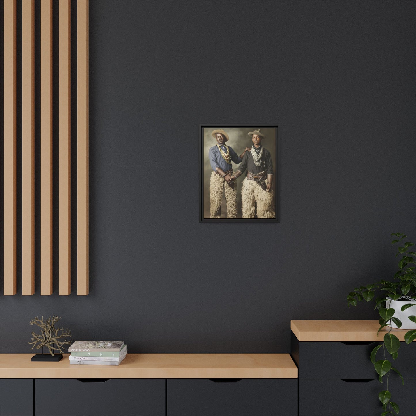 paire 028 | Framed Vintage Photo - Matte Canvas