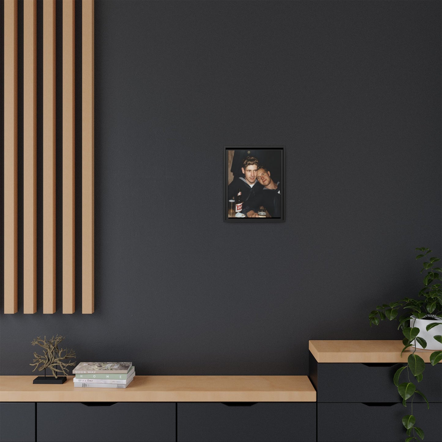 paire 033 | Framed Vintage Photo - Matte Canvas