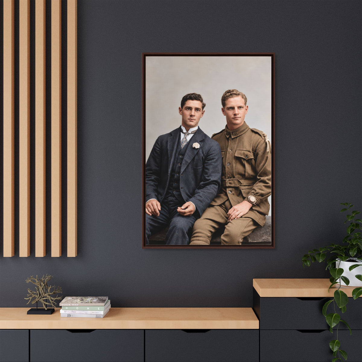 paire 169 | Framed Vintage Photo - Matte Canvas