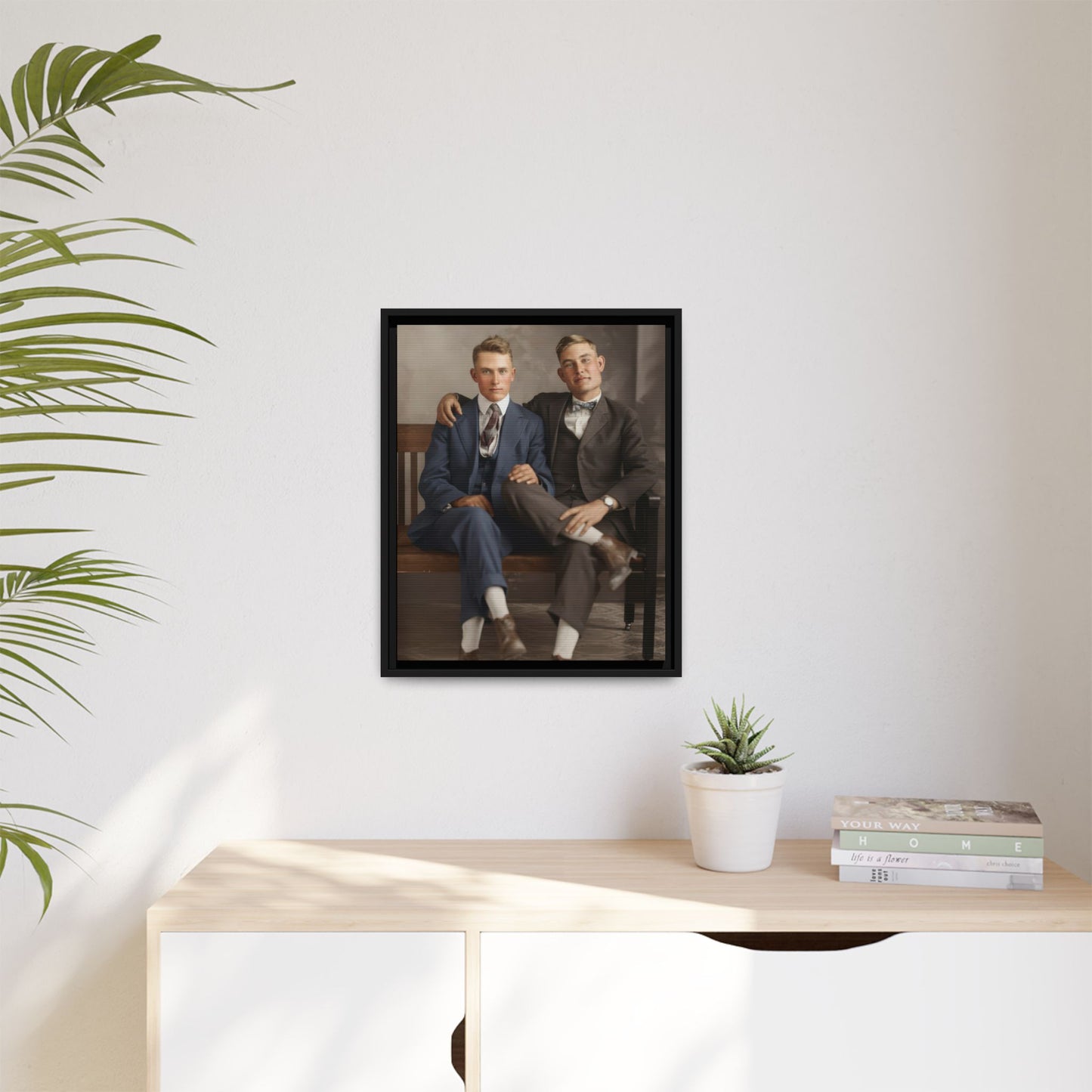 paire 128 | Framed Vintage Photo - Matte Canvas