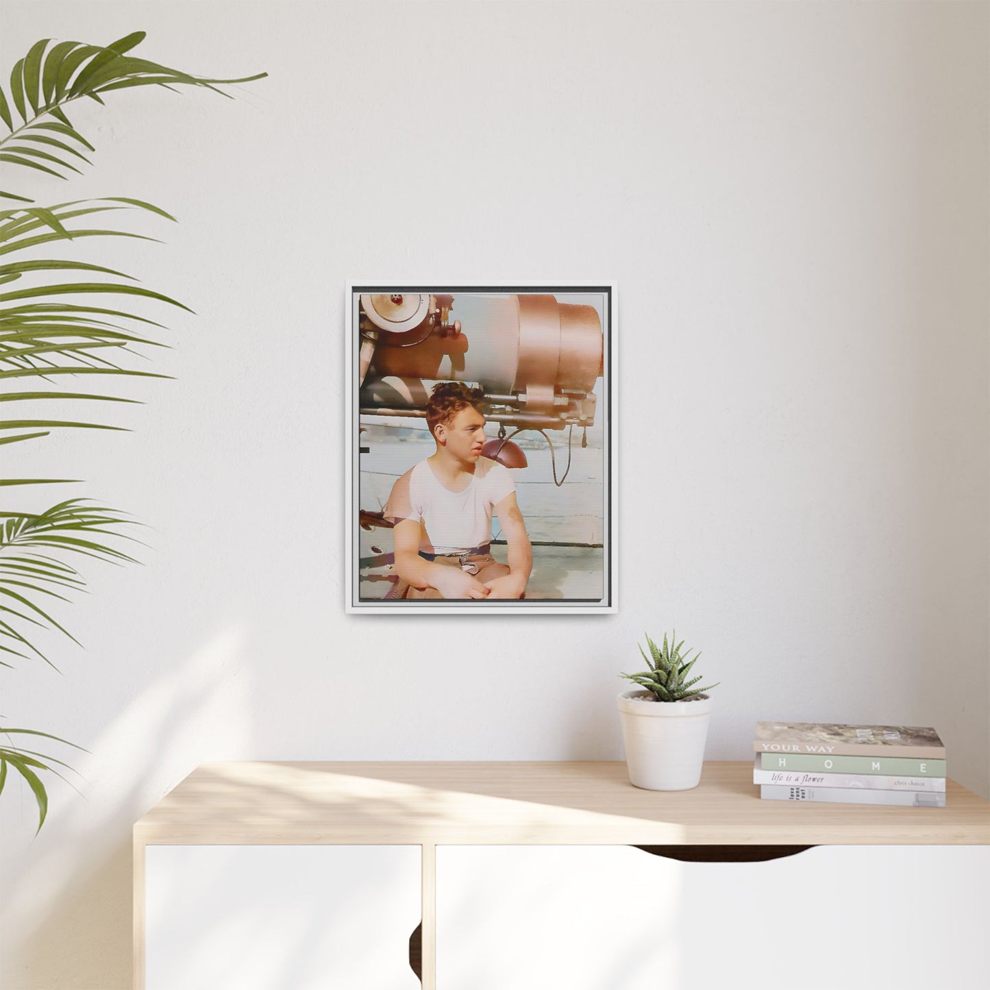 celibataire 026 | Framed Vintage Photo - Matte Canvas