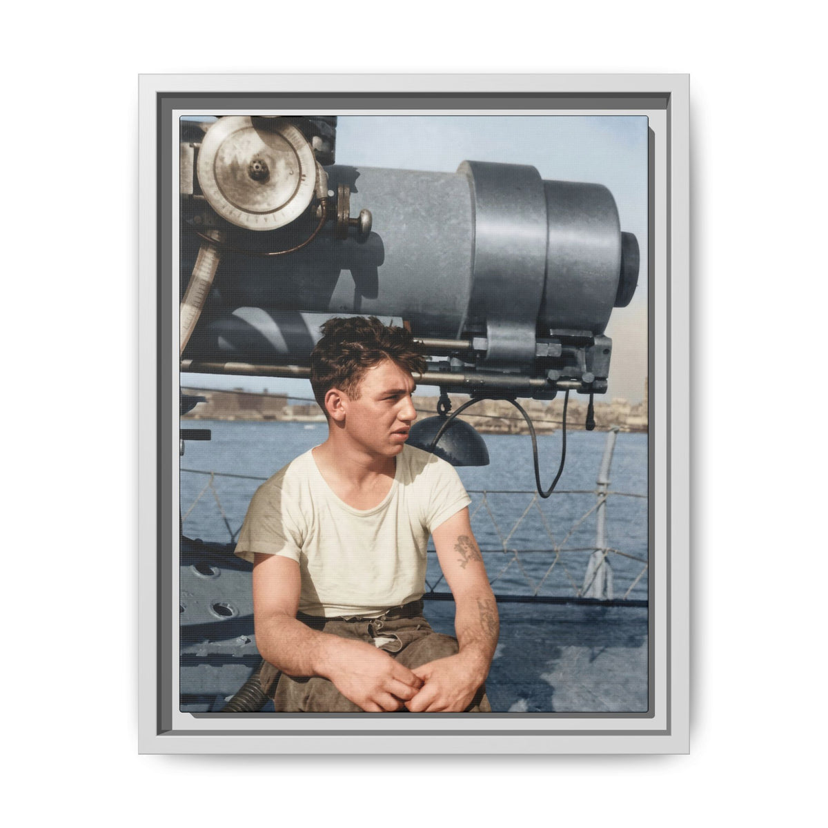 celibataire 026 | Framed Vintage Photo - Matte Canvas