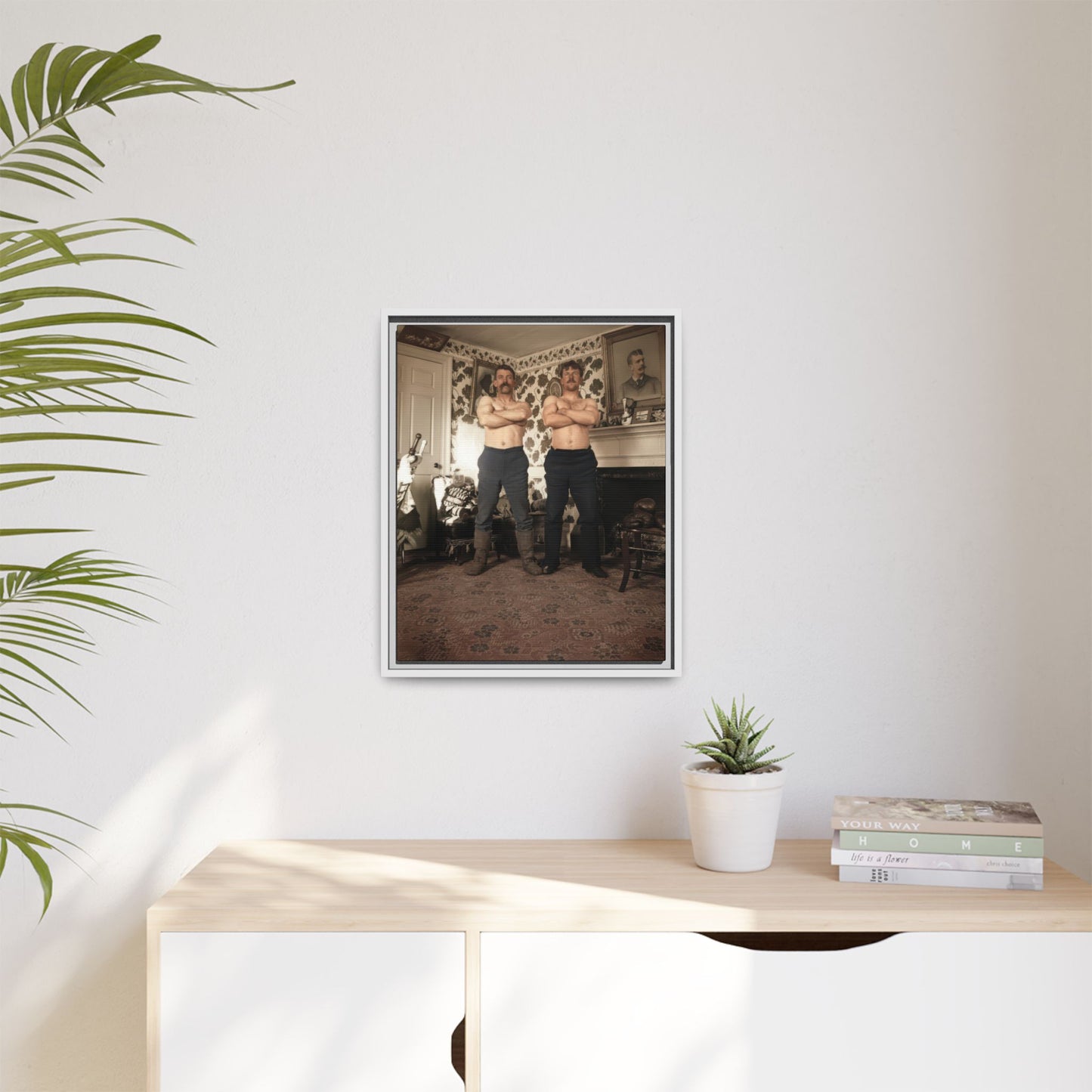 athlétisme 001 | Framed Vintage Photo - Matte Canvas