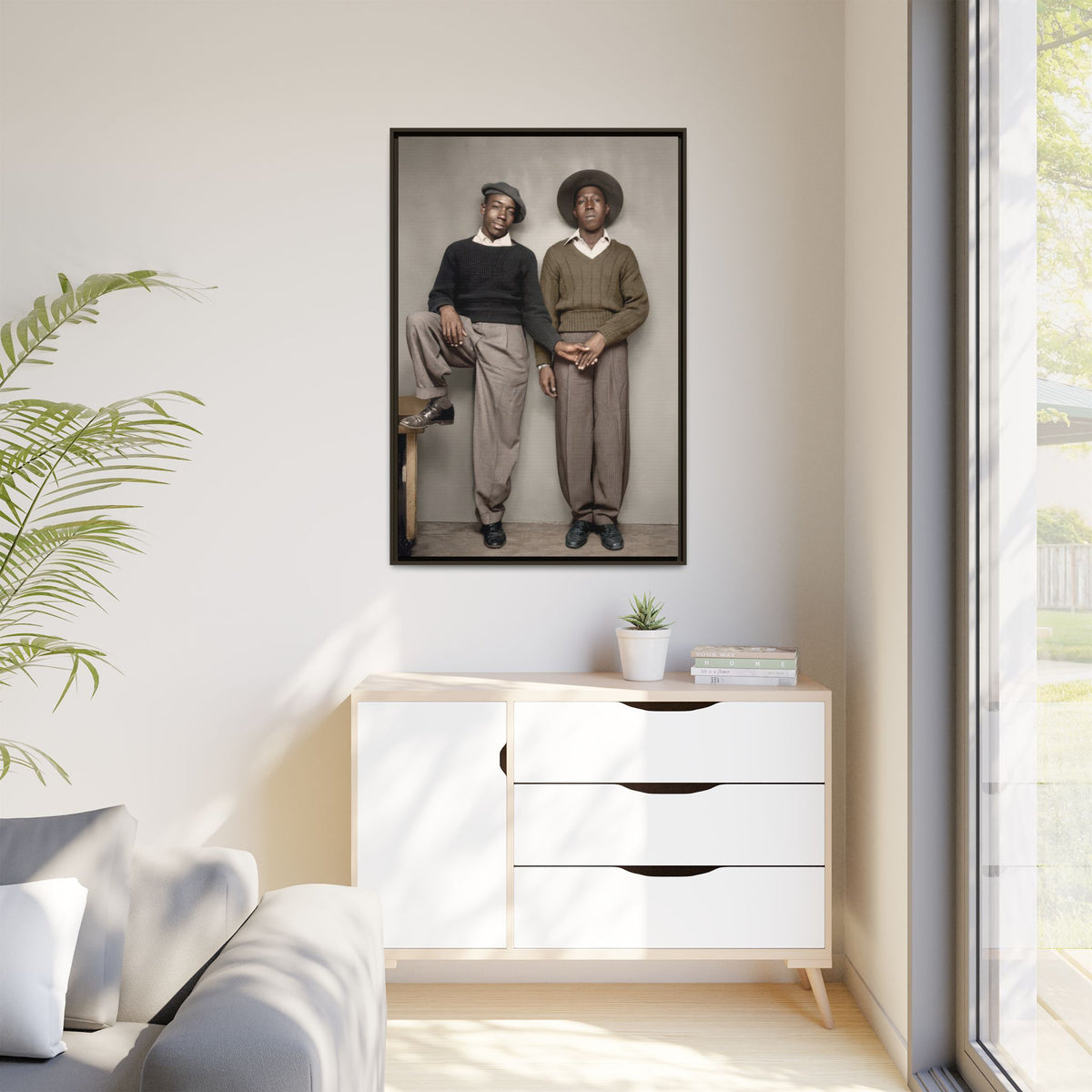 paire 161 | Framed Vintage Photo - Matte Canvas