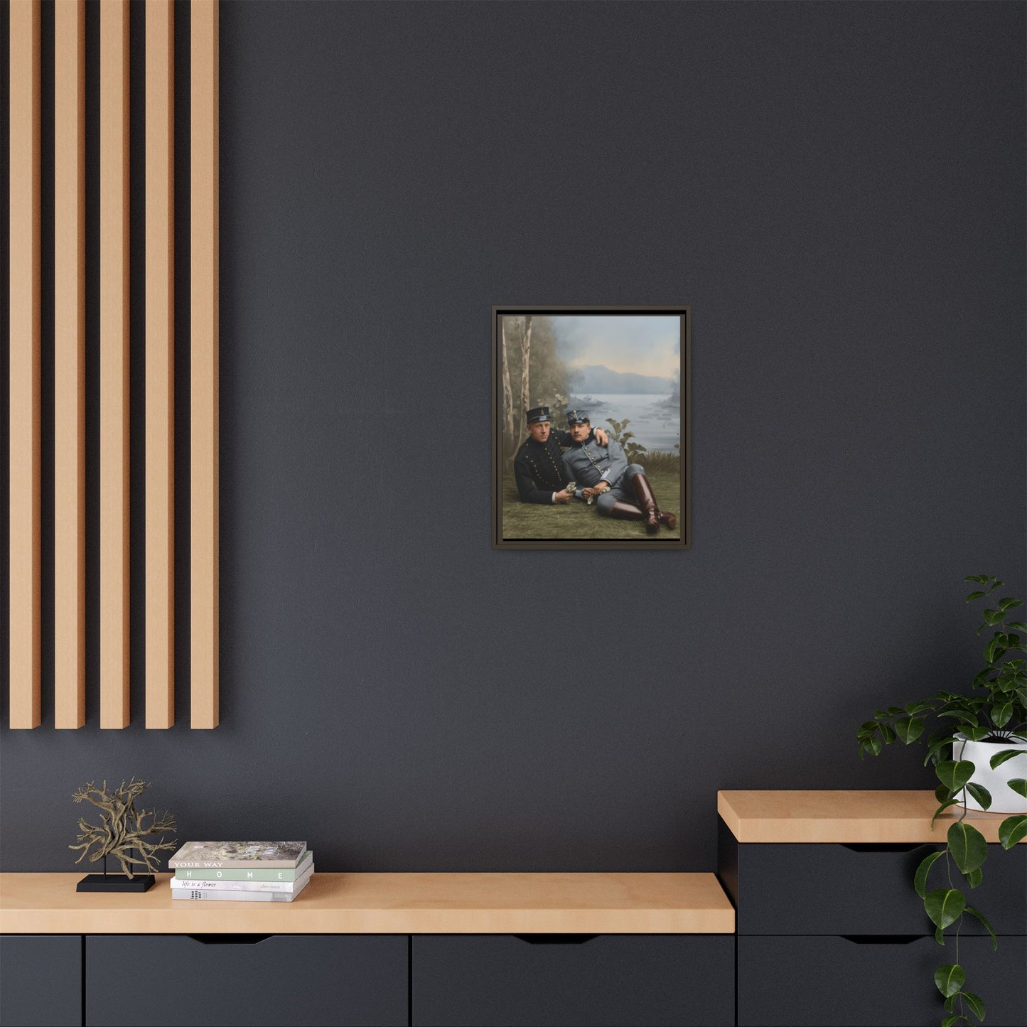 paire 129 | Framed Vintage Photo - Matte Canvas