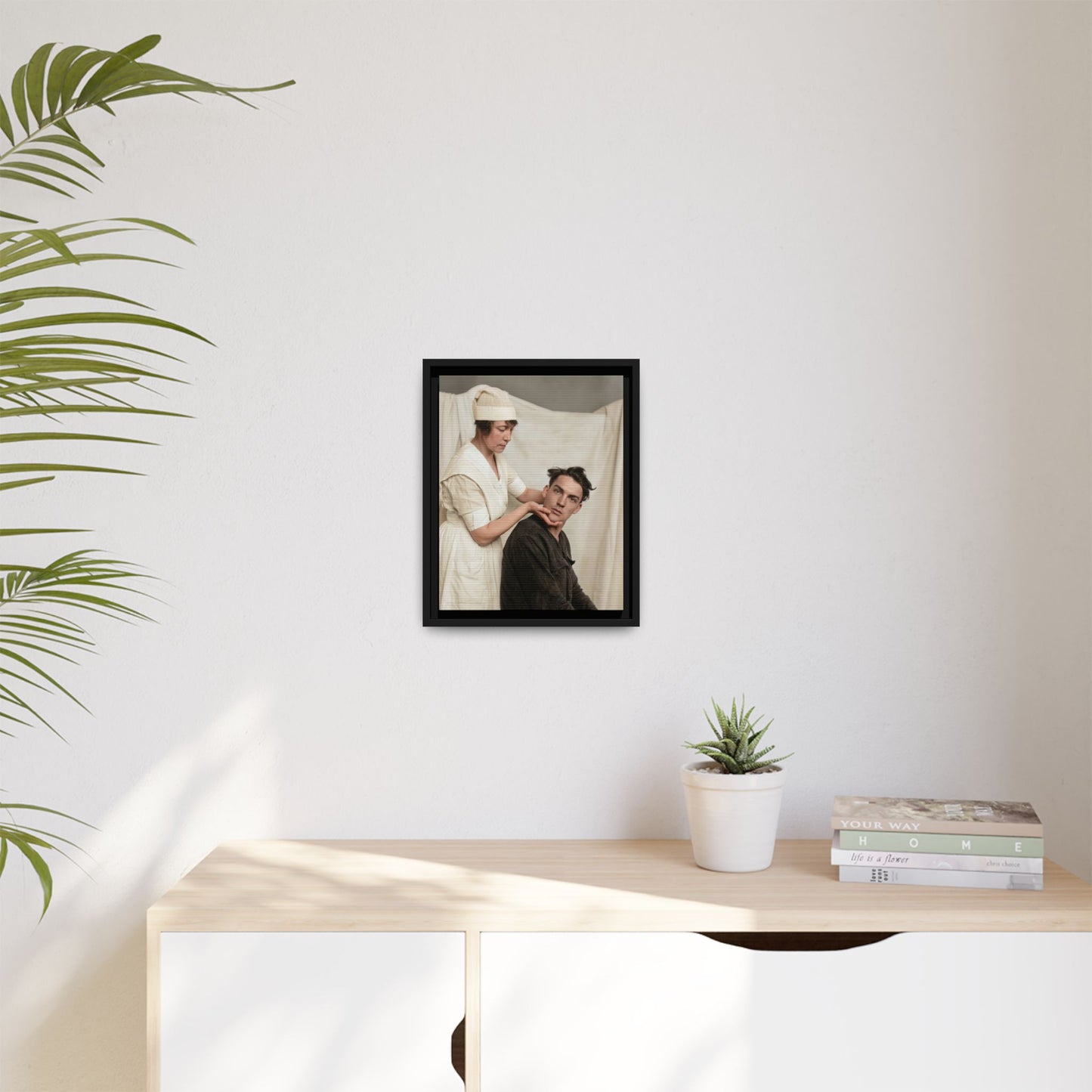 celibataire 021 | Framed Vintage Photo - Matte Canvas