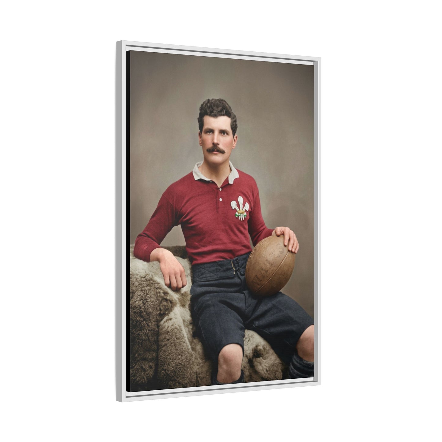 athlétisme 022 | Framed Vintage Photo - Matte Canvas