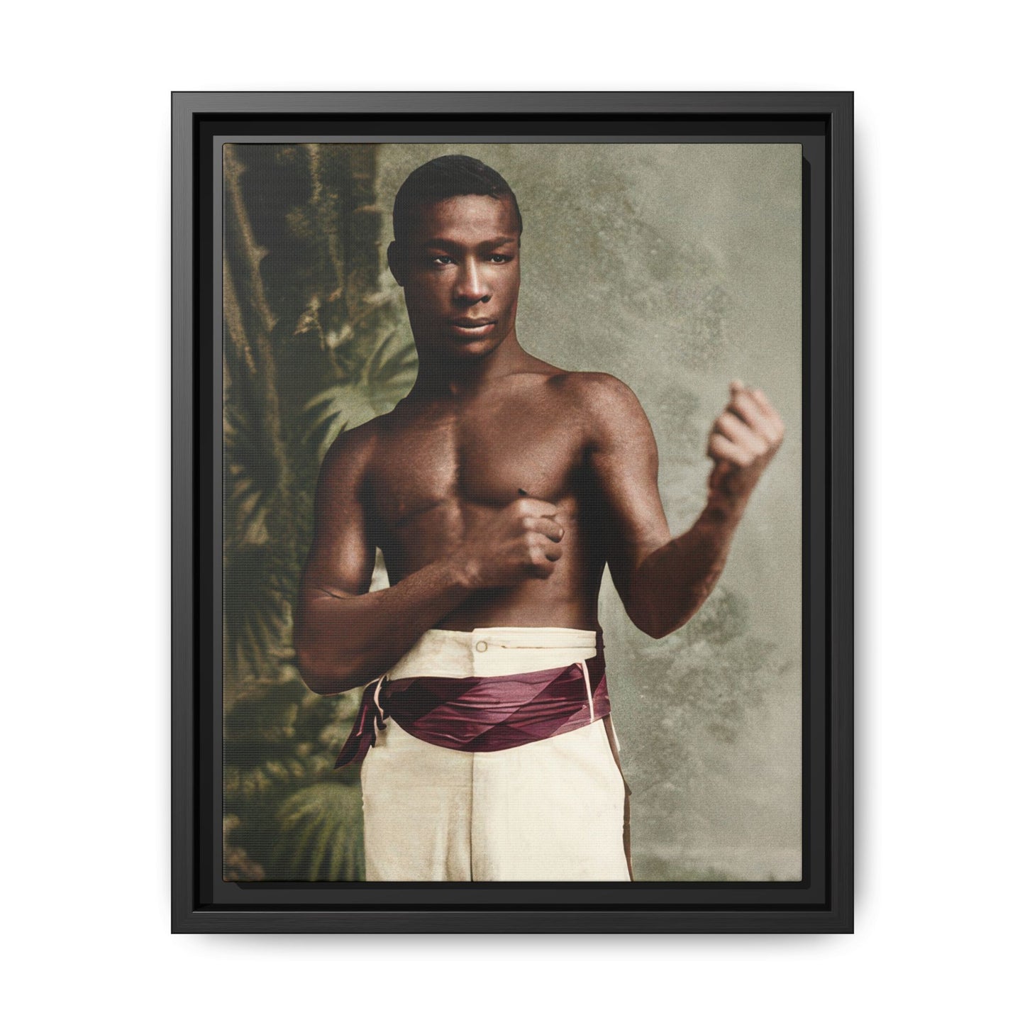 athlétisme 030 | Framed Vintage Photo - Matte Canvas