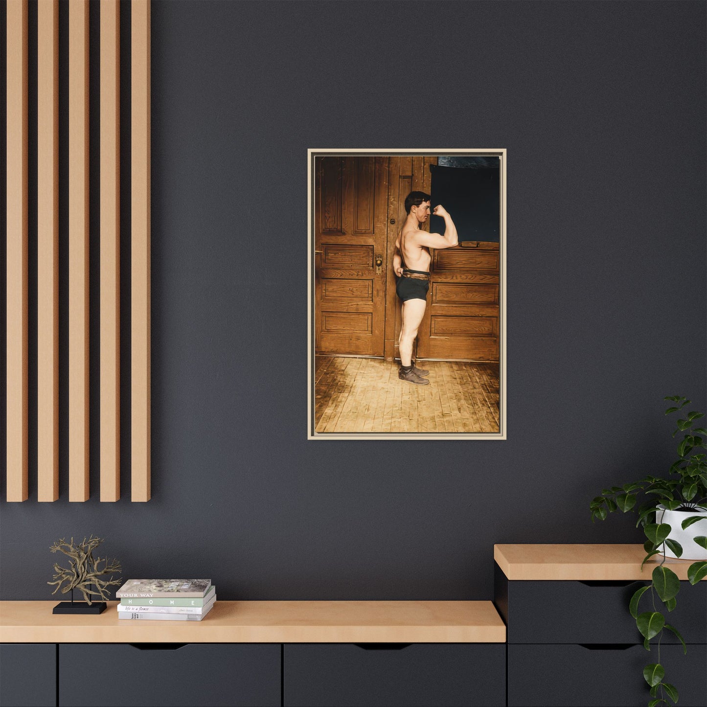 athlétisme 023 | Framed Vintage Photo - Matte Canvas