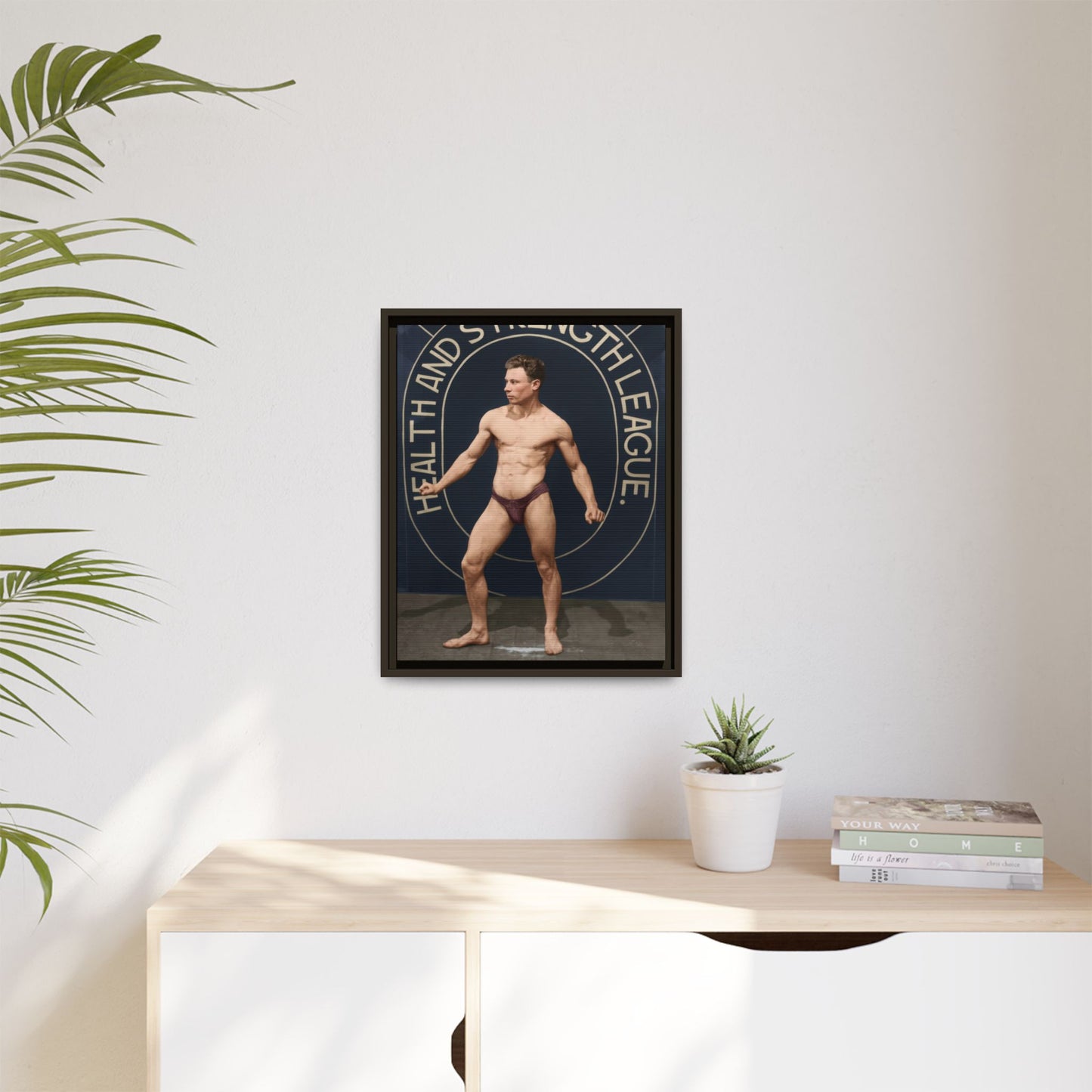 athlétisme 010 | Framed Vintage Photo - Matte Canvas