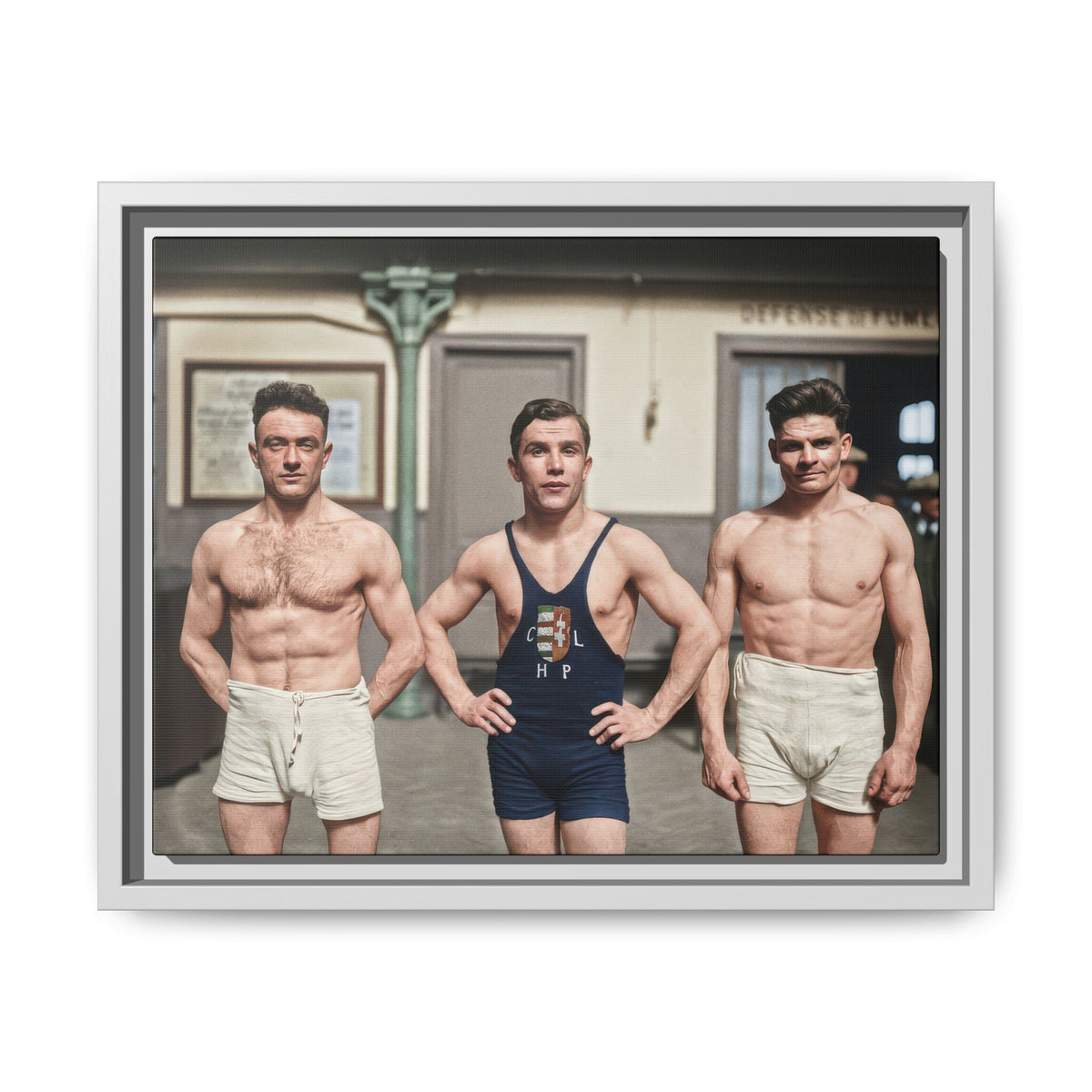 athlétisme 043 | Framed Vintage Photo - Matte Canvas