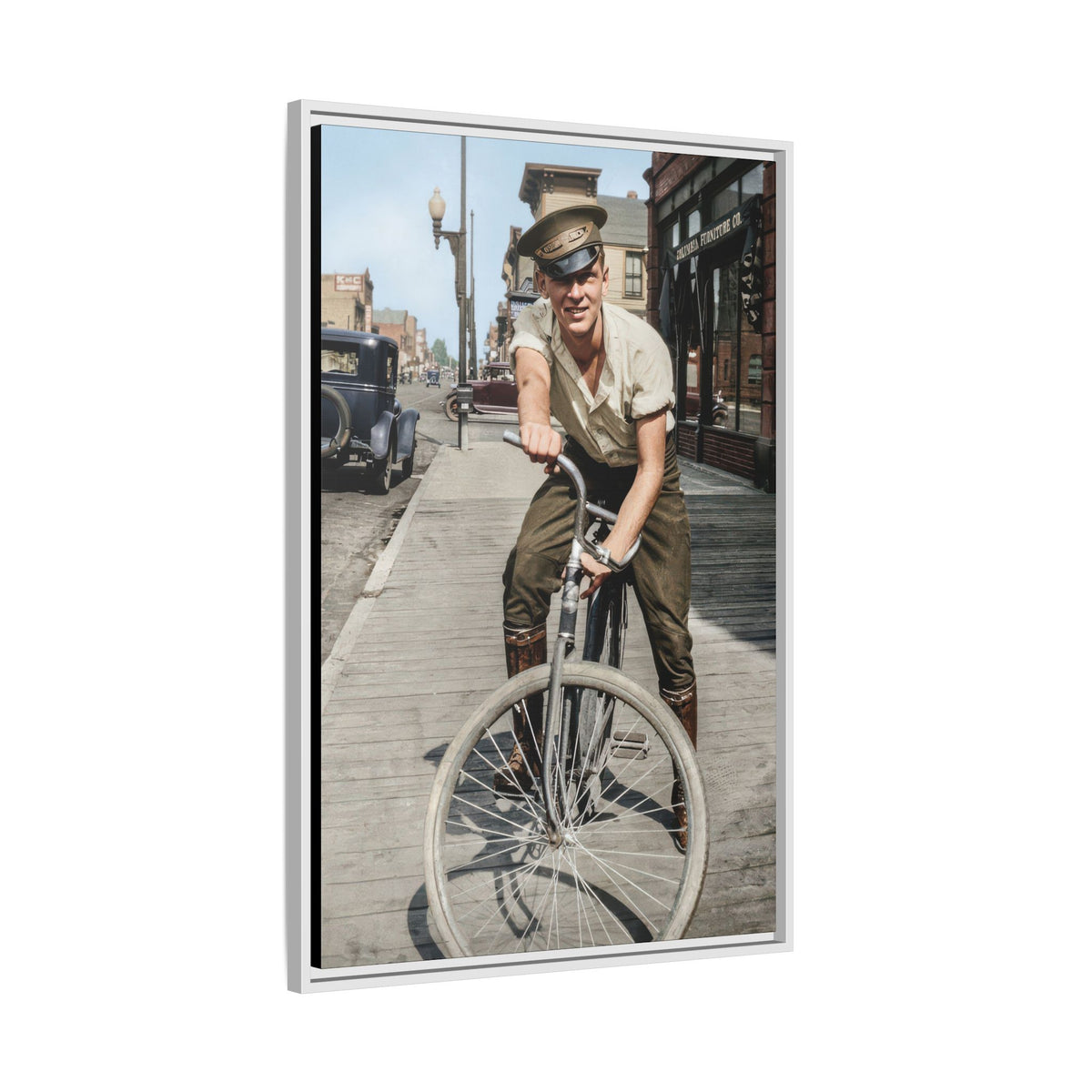 celibataire 007 | Framed Vintage Photo - Matte Canvas