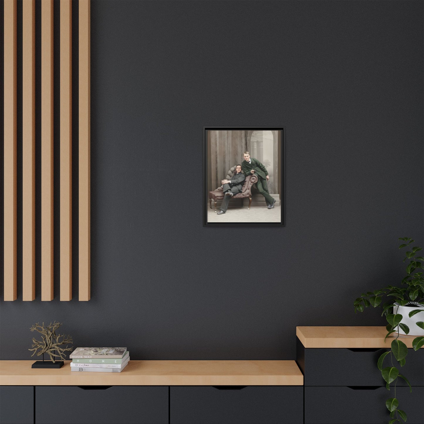 paire 148 | Framed Vintage Photo - Matte Canvas