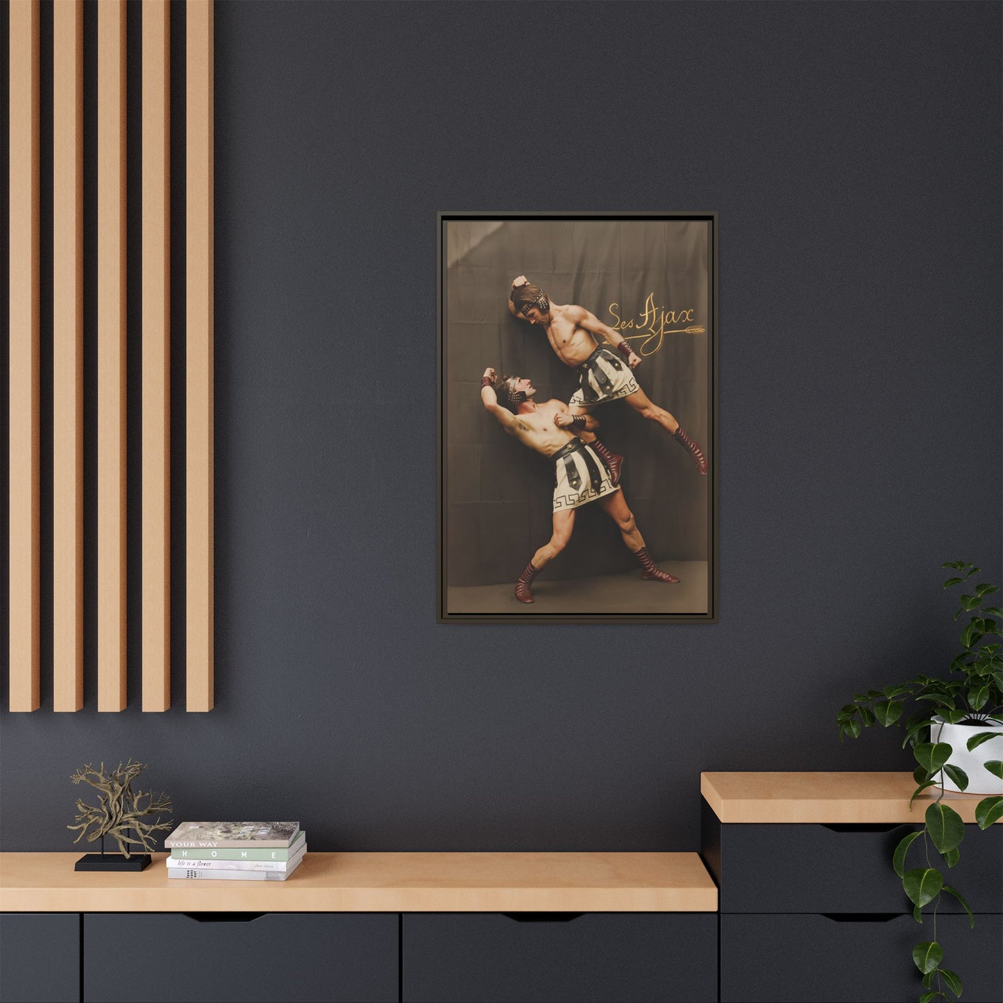 athlétisme 015 | Framed Vintage Photo - Matte Canvas