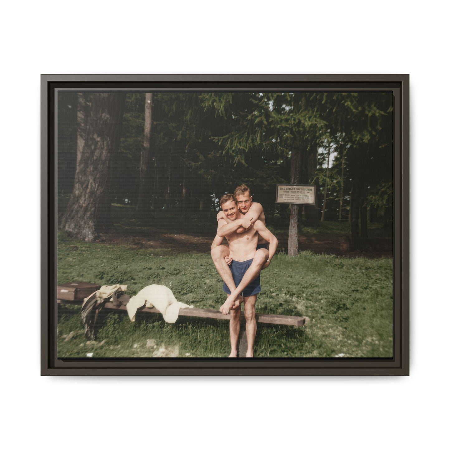 nager 009 | Framed Vintage Photo - Matte Canvas