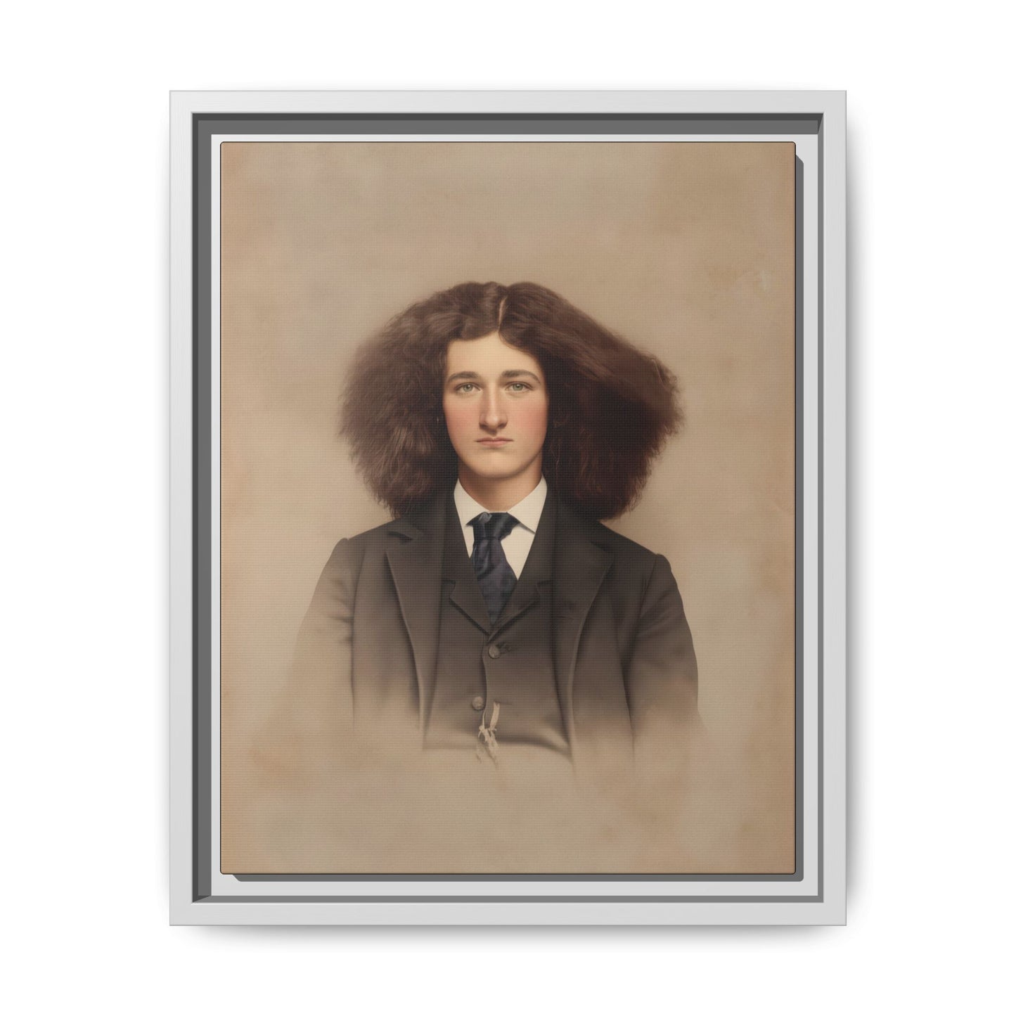 celibataire 033 | Framed Vintage Photo - Matte Canvas