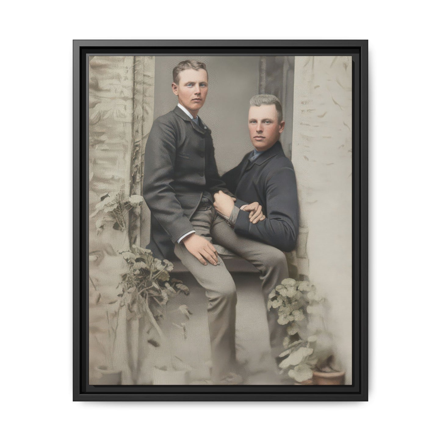 paire 123 | Framed Vintage Photo - Matte Canvas