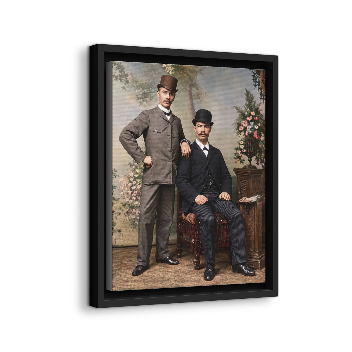 paire 068 | Framed Vintage Photo - Matte Canvas