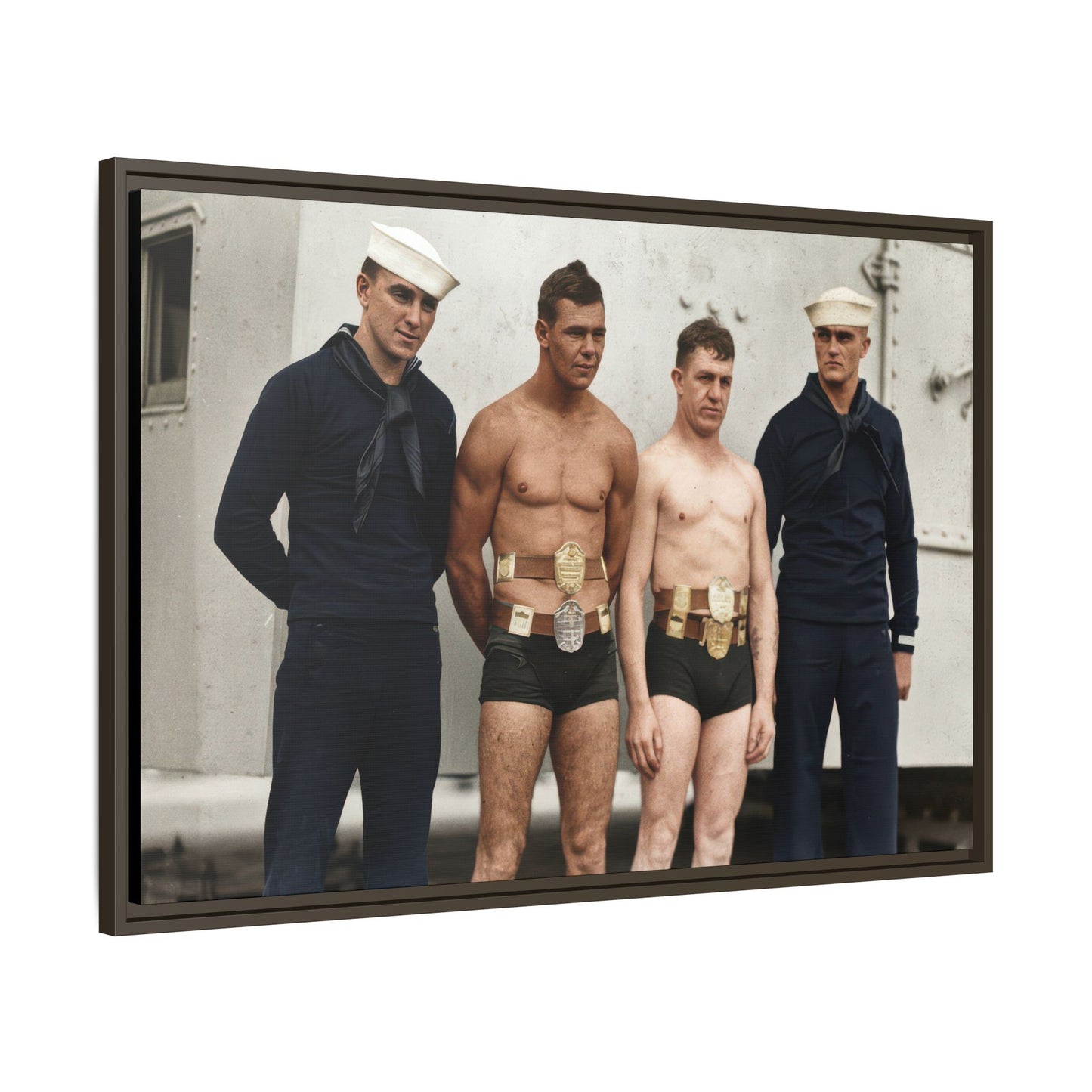 athlétisme 049 | Framed Vintage Photo - Matte Canvas