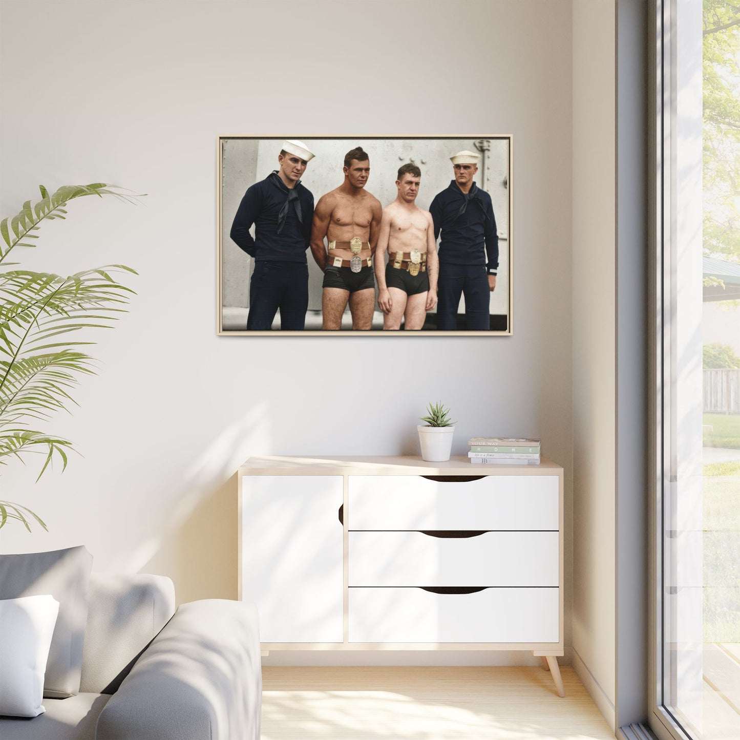 athlétisme 049 | Framed Vintage Photo - Matte Canvas