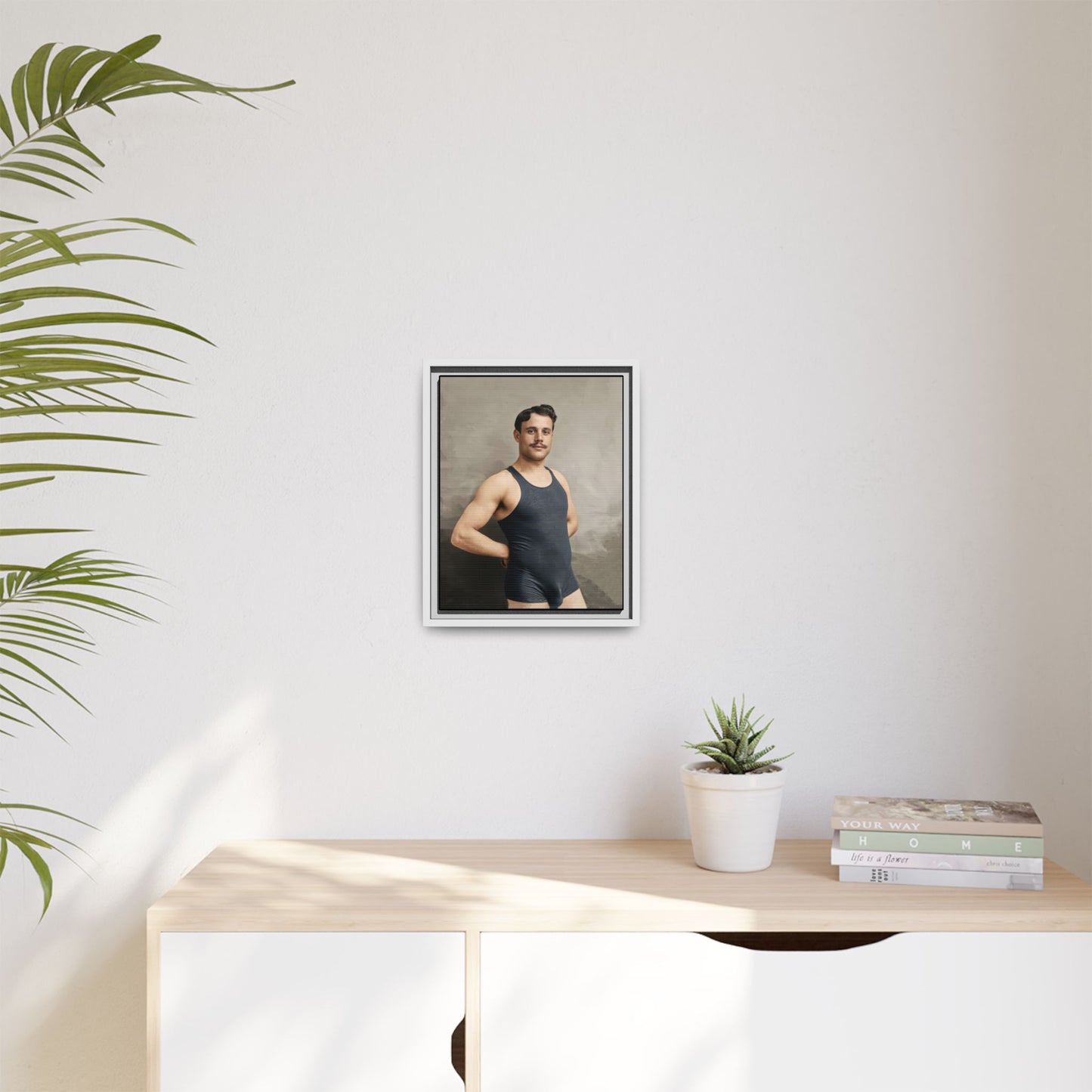 athlétisme 011 | Framed Vintage Photo - Matte Canvas