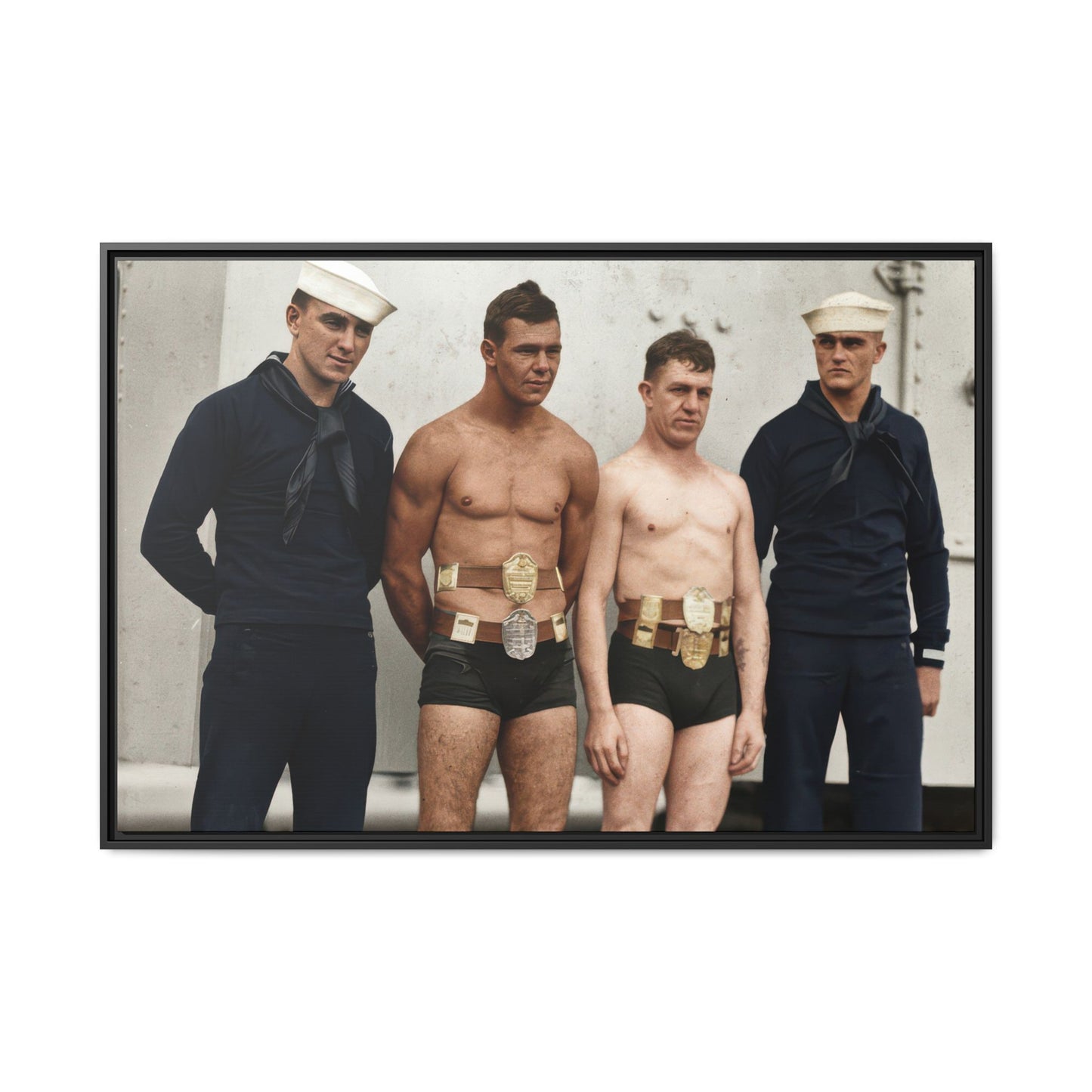athlétisme 049 | Framed Vintage Photo - Matte Canvas
