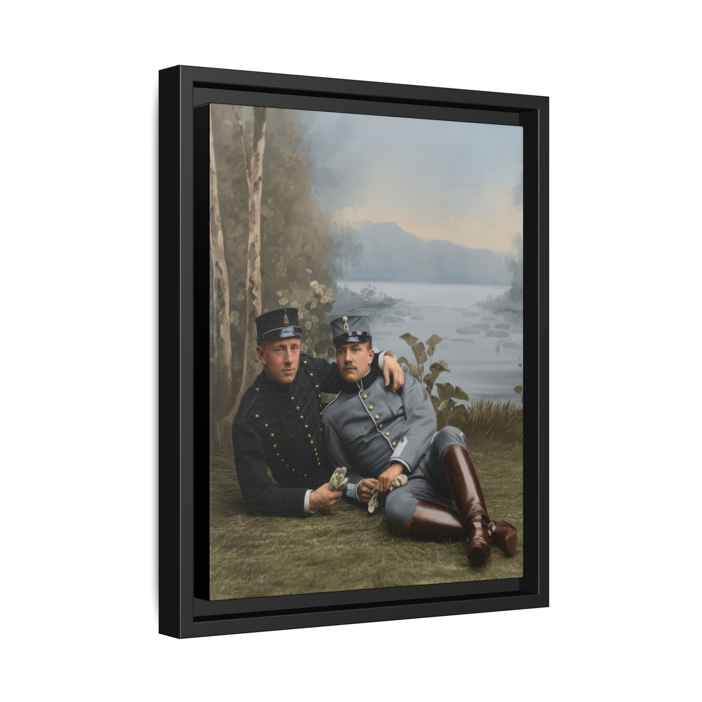paire 129 | Framed Vintage Photo - Matte Canvas