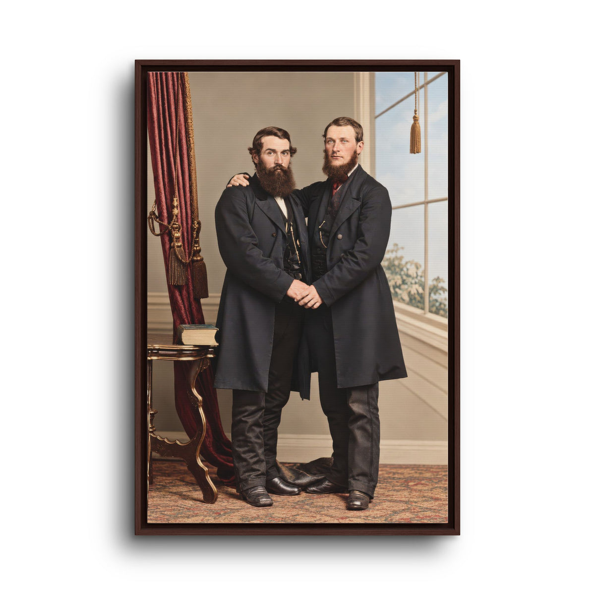 paire 022 | Framed Vintage Photo - Matte Canvas