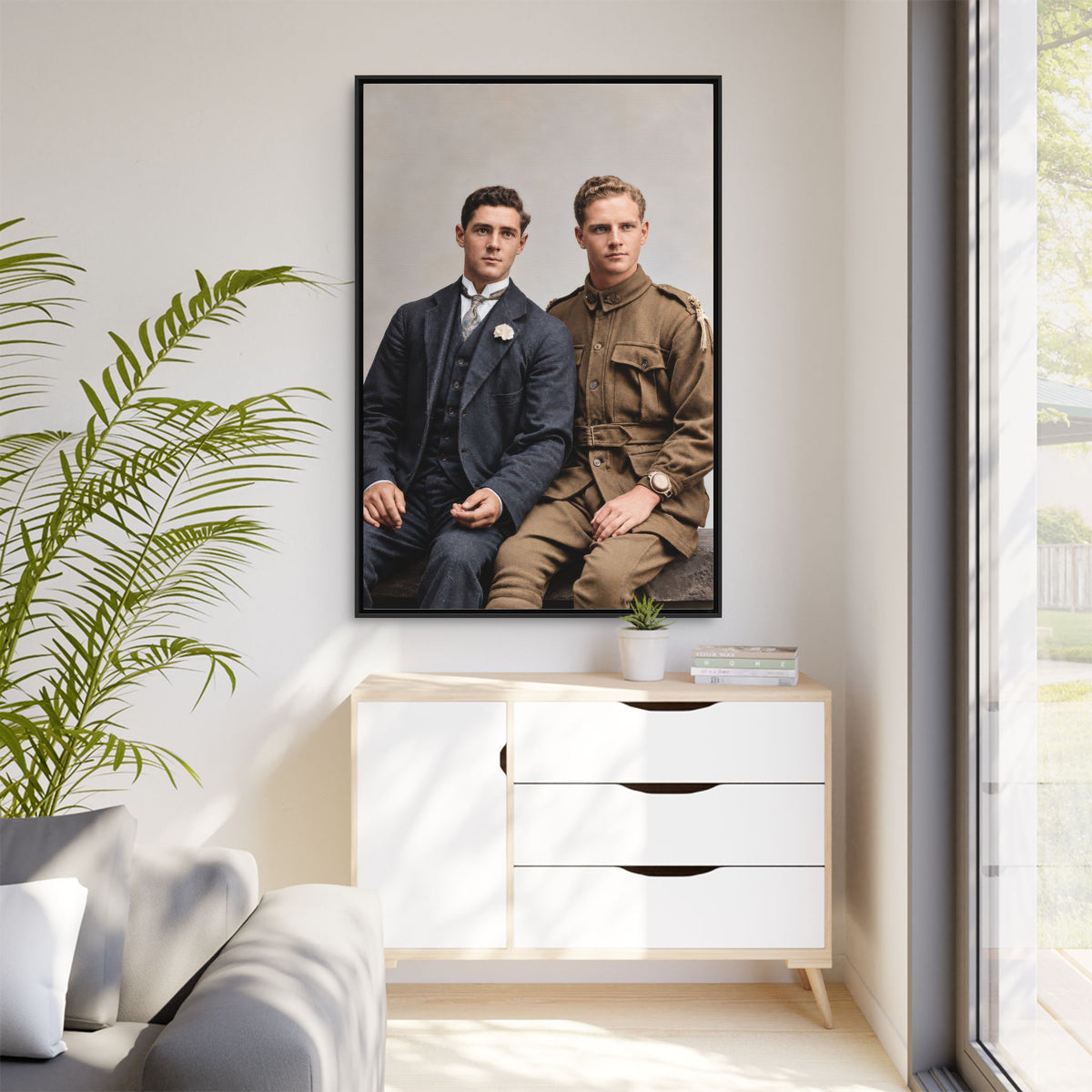 paire 169 | Framed Vintage Photo - Matte Canvas