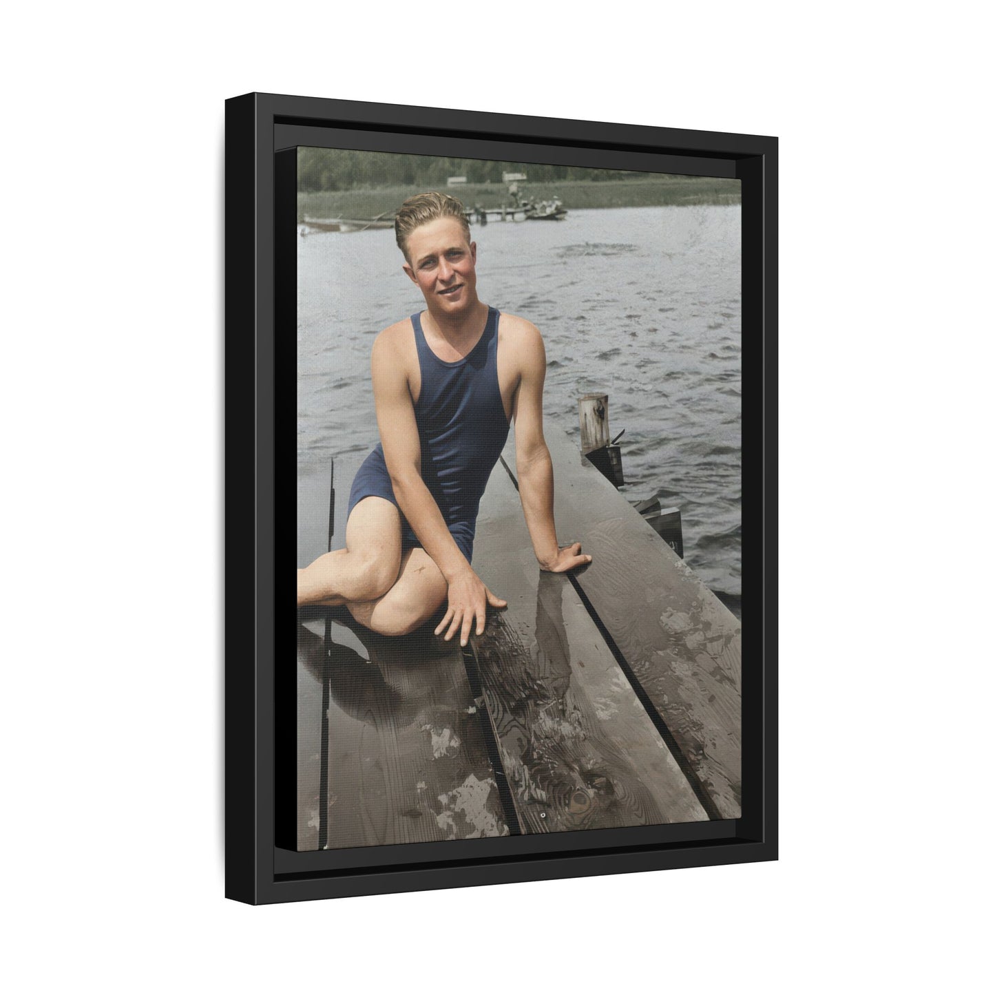 nager 038 | Framed Vintage Photo - Matte Canvas