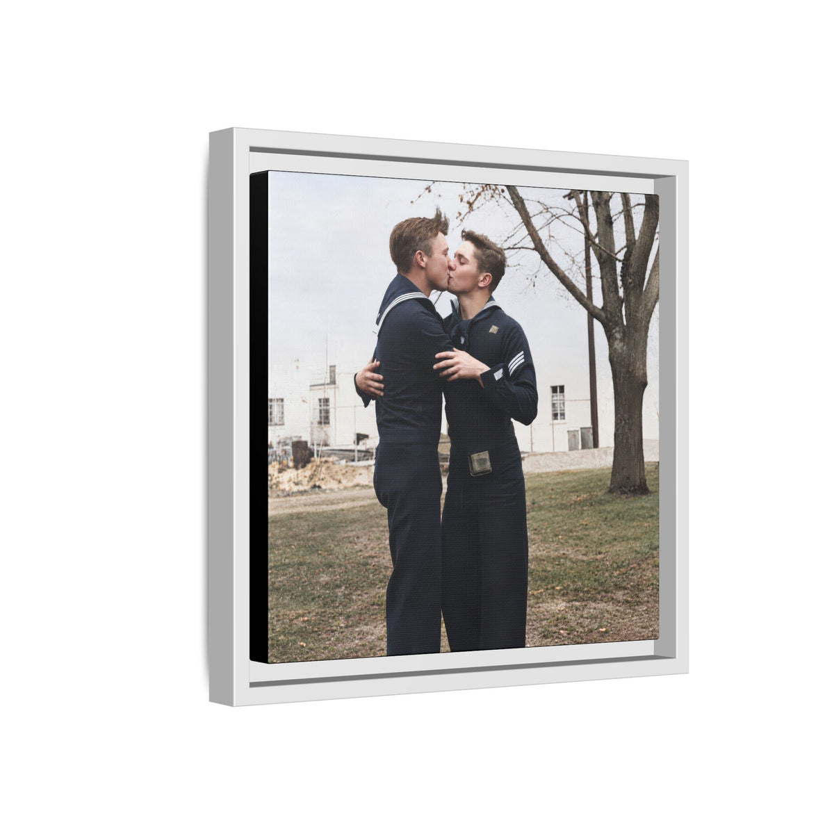 paire 034 | Framed Vintage Photo - Matte Canvas