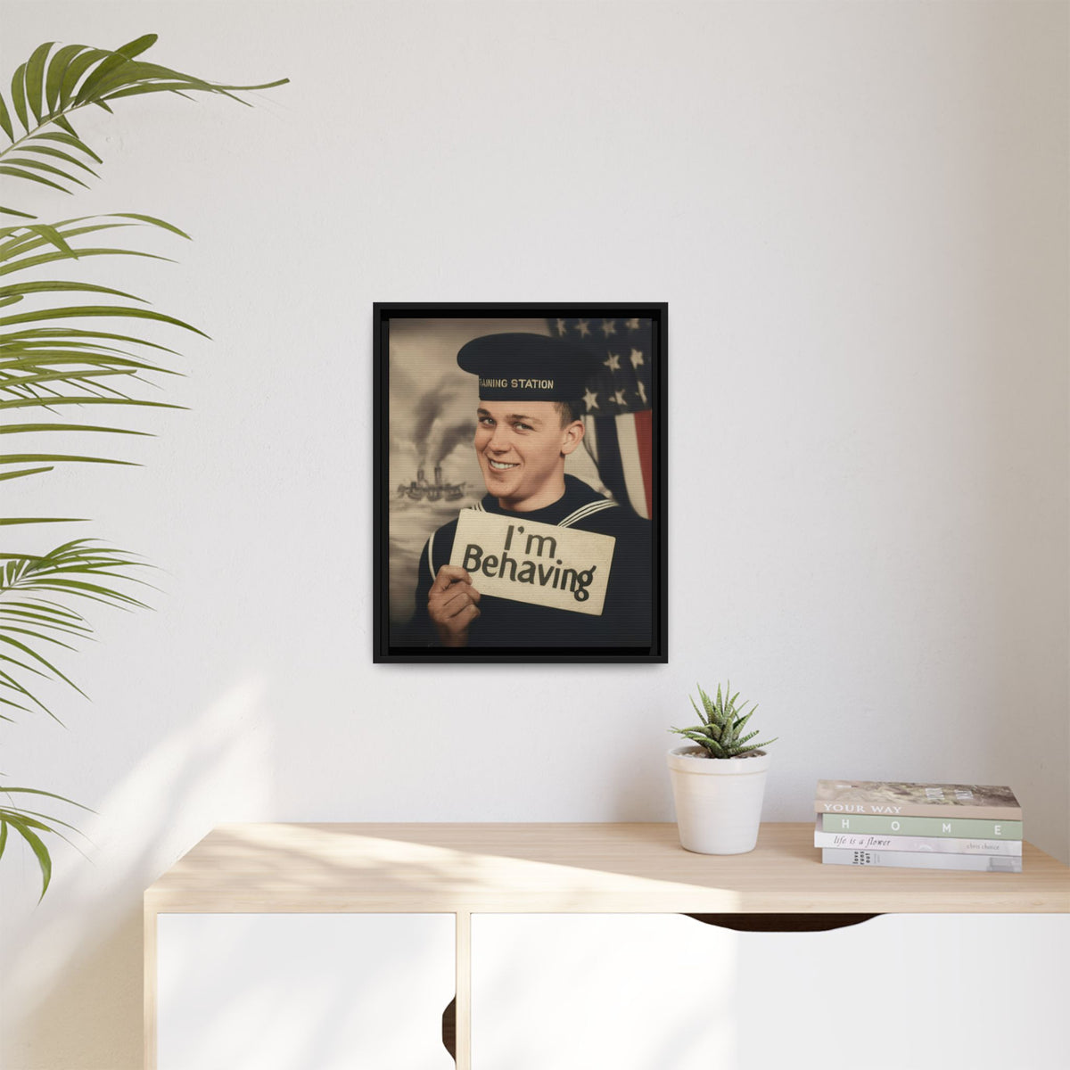 celibataire 002 | Framed Vintage Photo - Matte Canvas