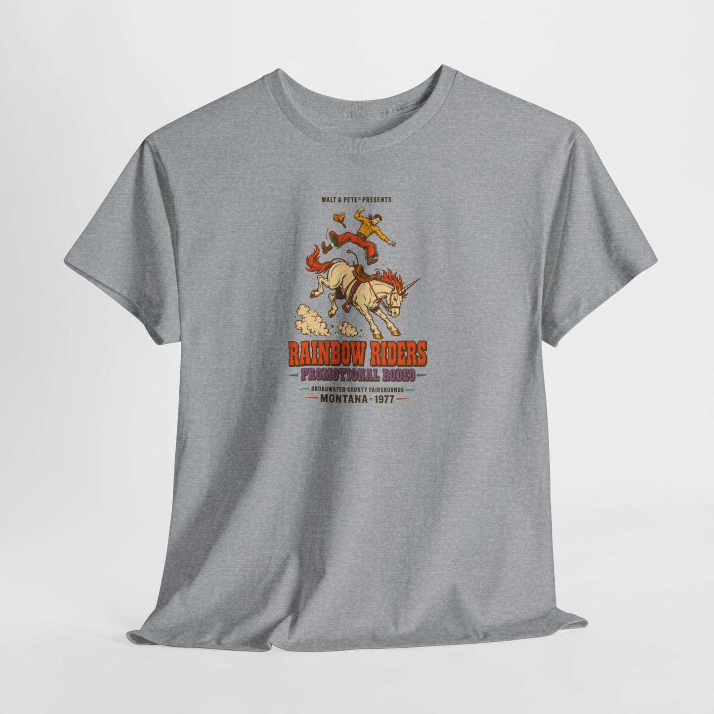 Rainbow Riders Montana 1977 T-Shirt | Queer Western Rodeo Tee