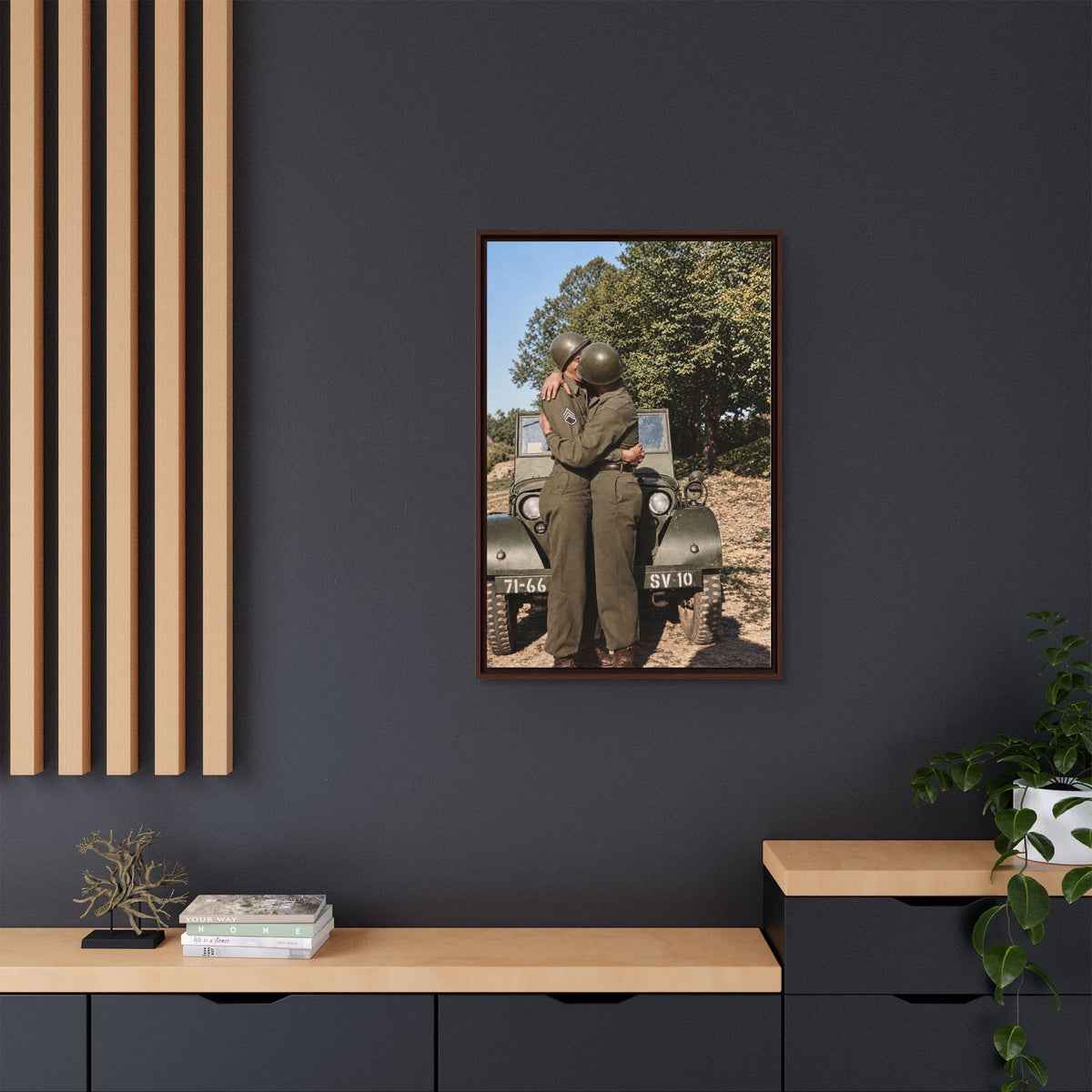 paire 065 | Framed Vintage Photo - Matte Canvas