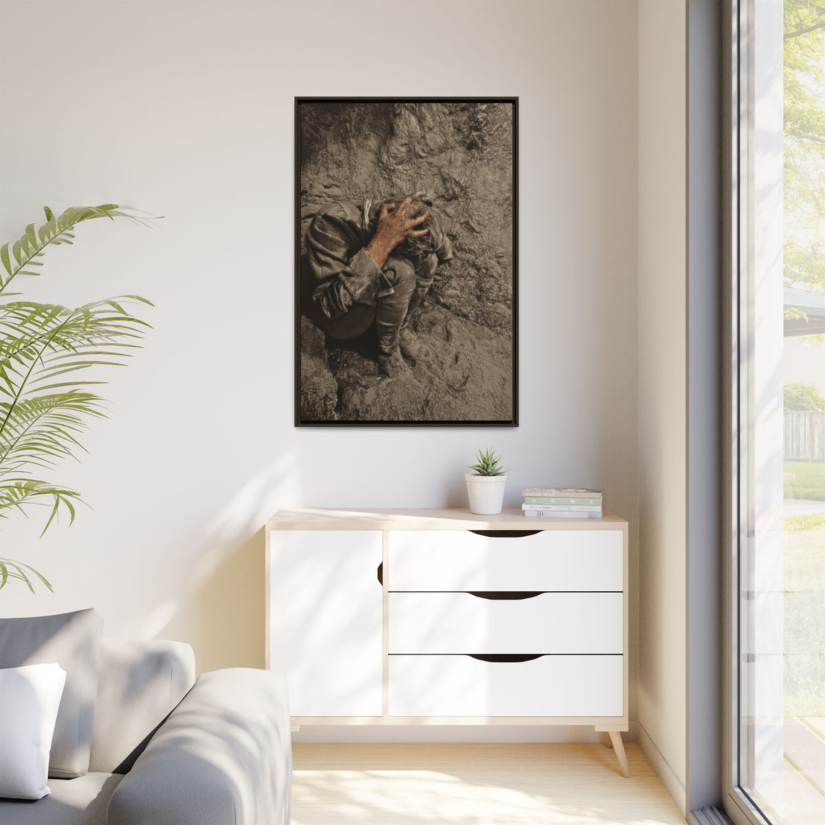 celibataire 040 | Framed Vintage Photo - Matte Canvas