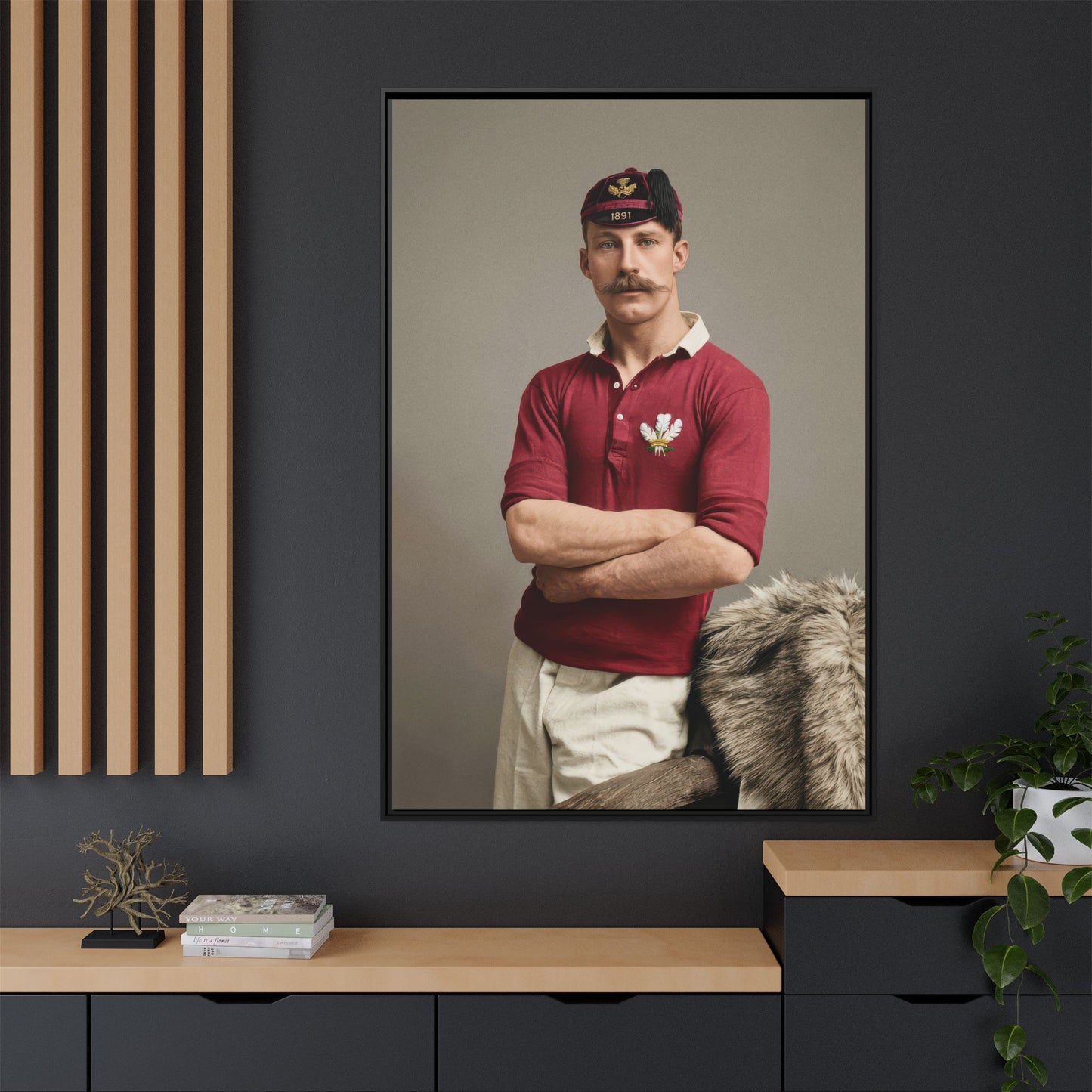athlétisme 021 | Framed Vintage Photo - Matte Canvas