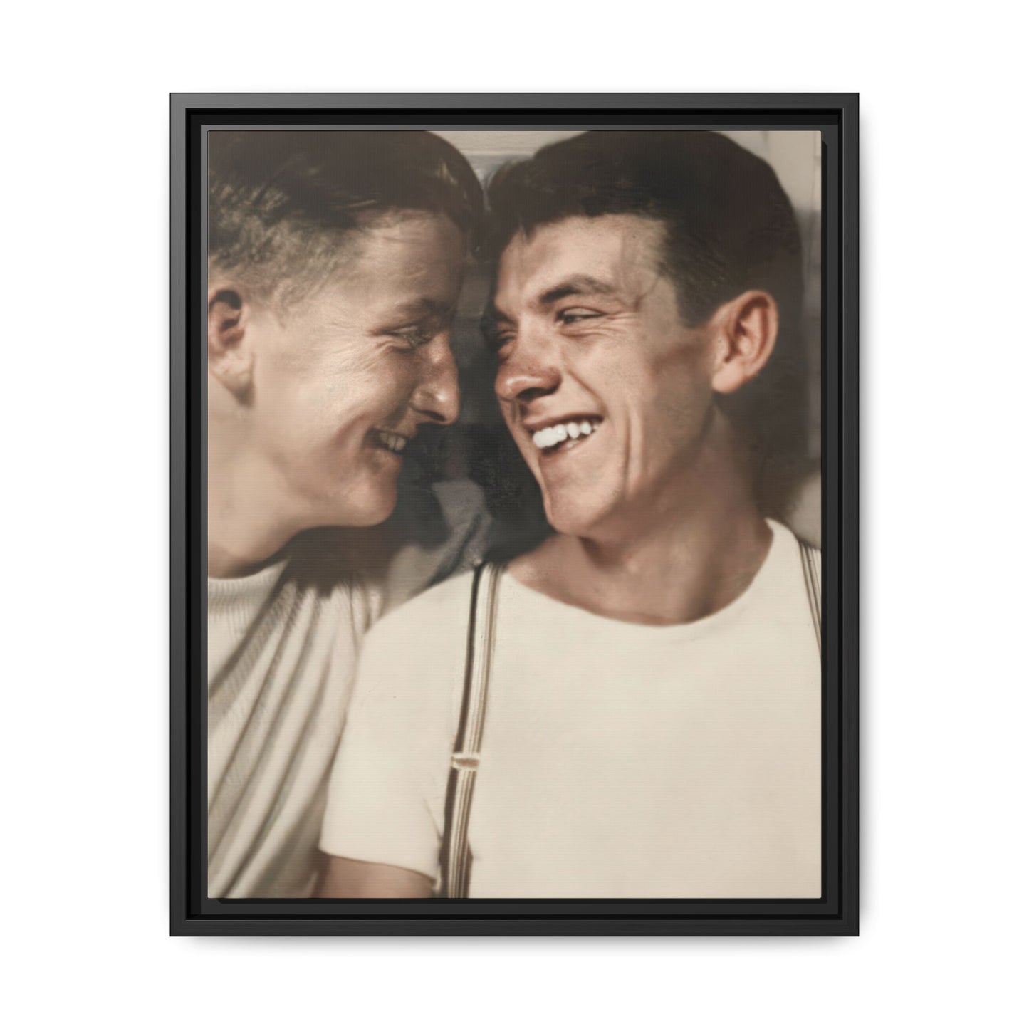 paire 067 | Framed Vintage Photo - Matte Canvas