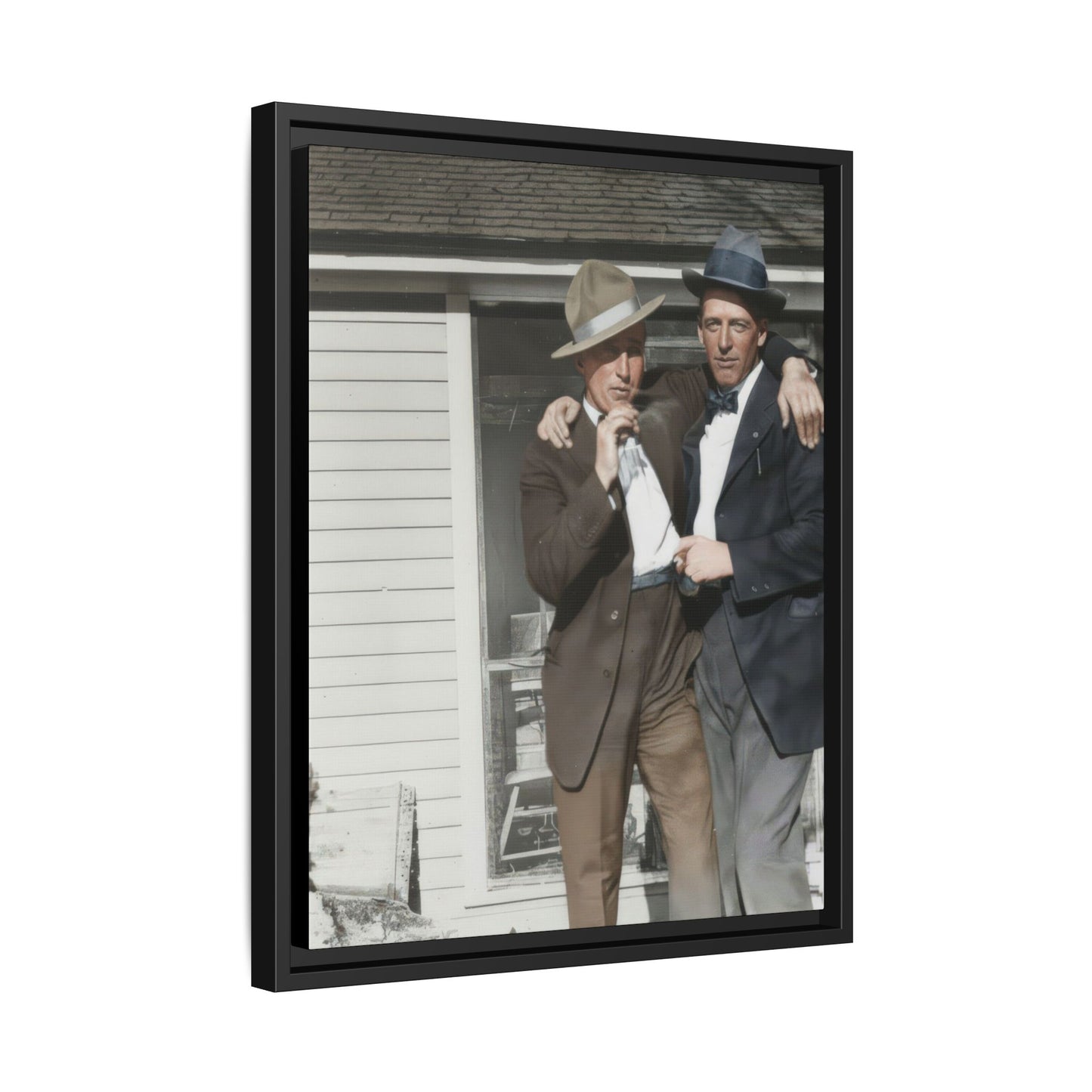 paire 041 | Framed Vintage Photo - Matte Canvas