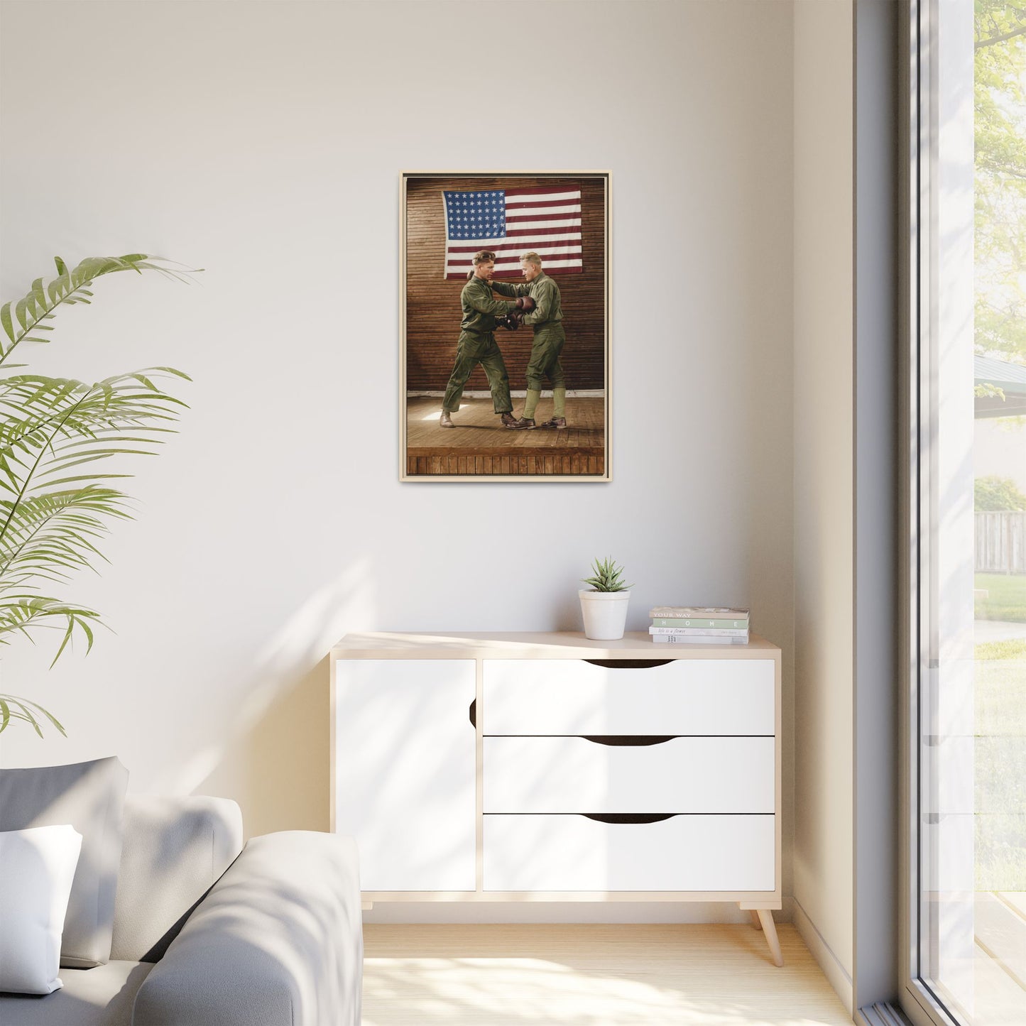 athlétisme 034 | Framed Vintage Photo - Matte Canvas